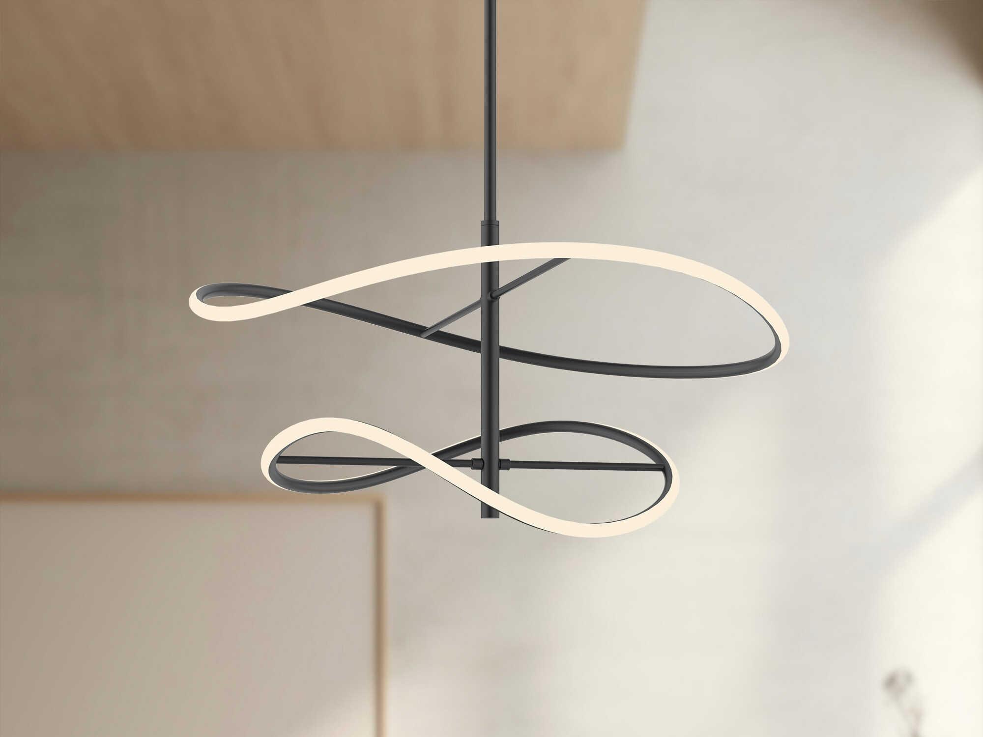 Kuzco Lighting Collide Black Pendant