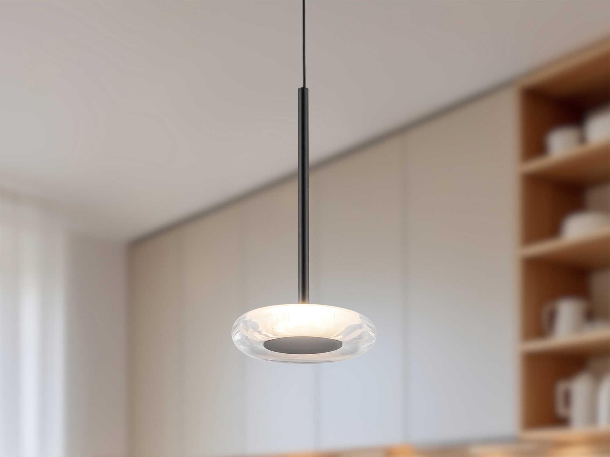 Kuzco Lighting Stephord Black Round Mini Pendant