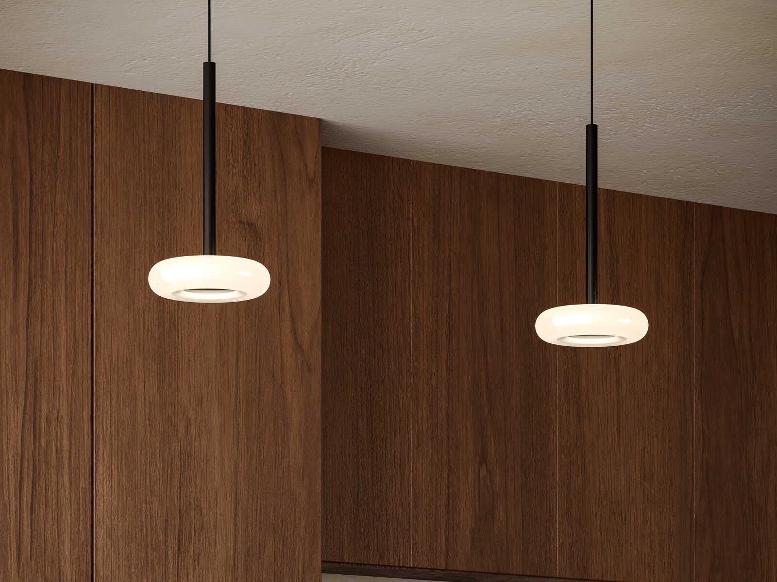 Kuzco Lighting Stephord Black Round Mini Pendant