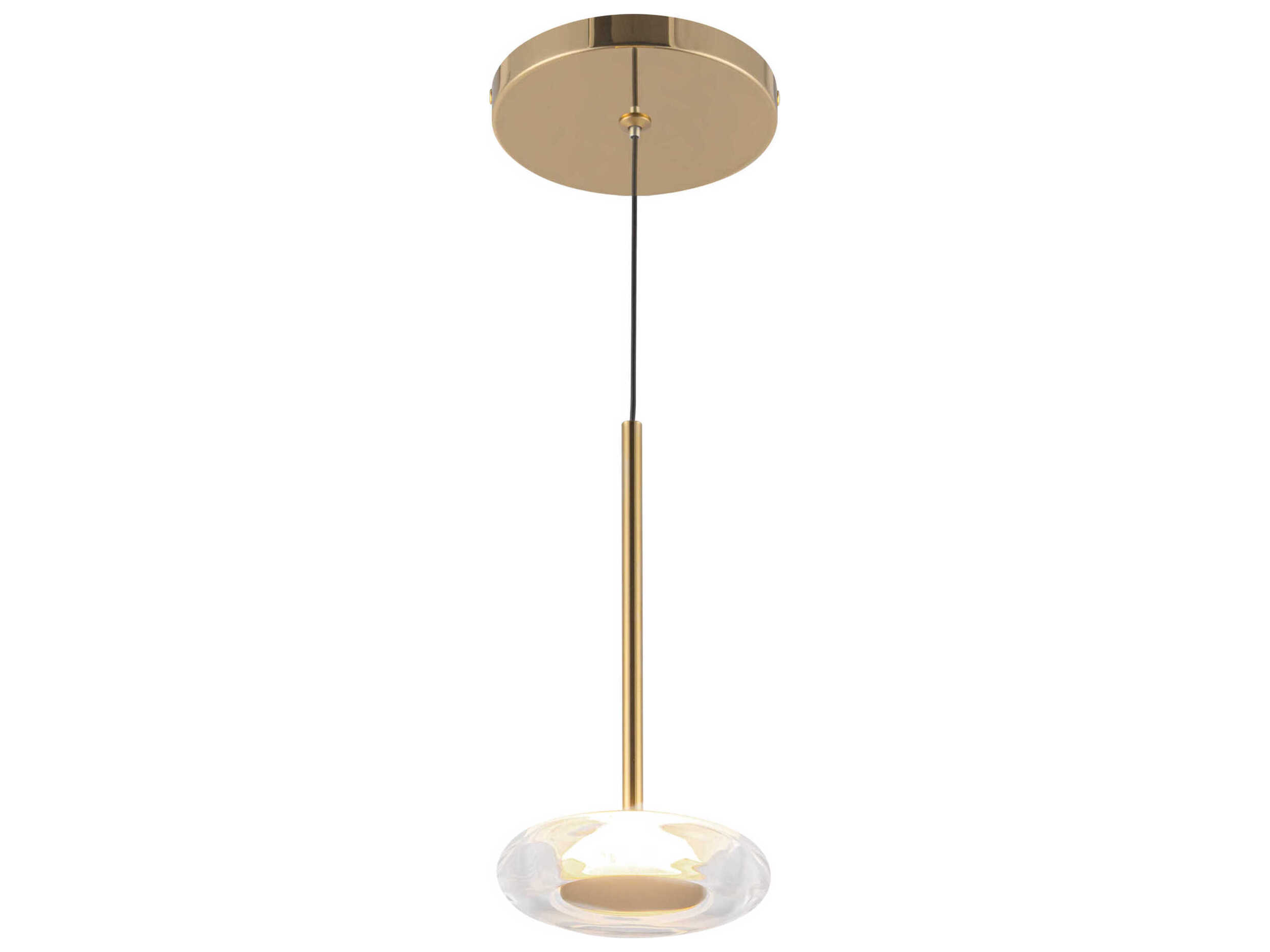 Kuzco Lighting Stephord Metallic Brass Round Mini Pendant