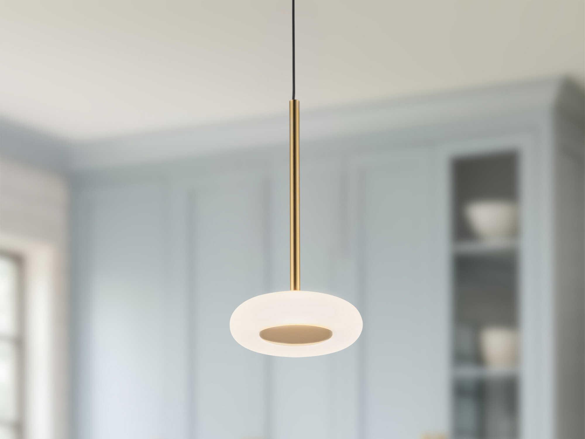 Kuzco Lighting Stephord Metallic Brass Round Mini Pendant