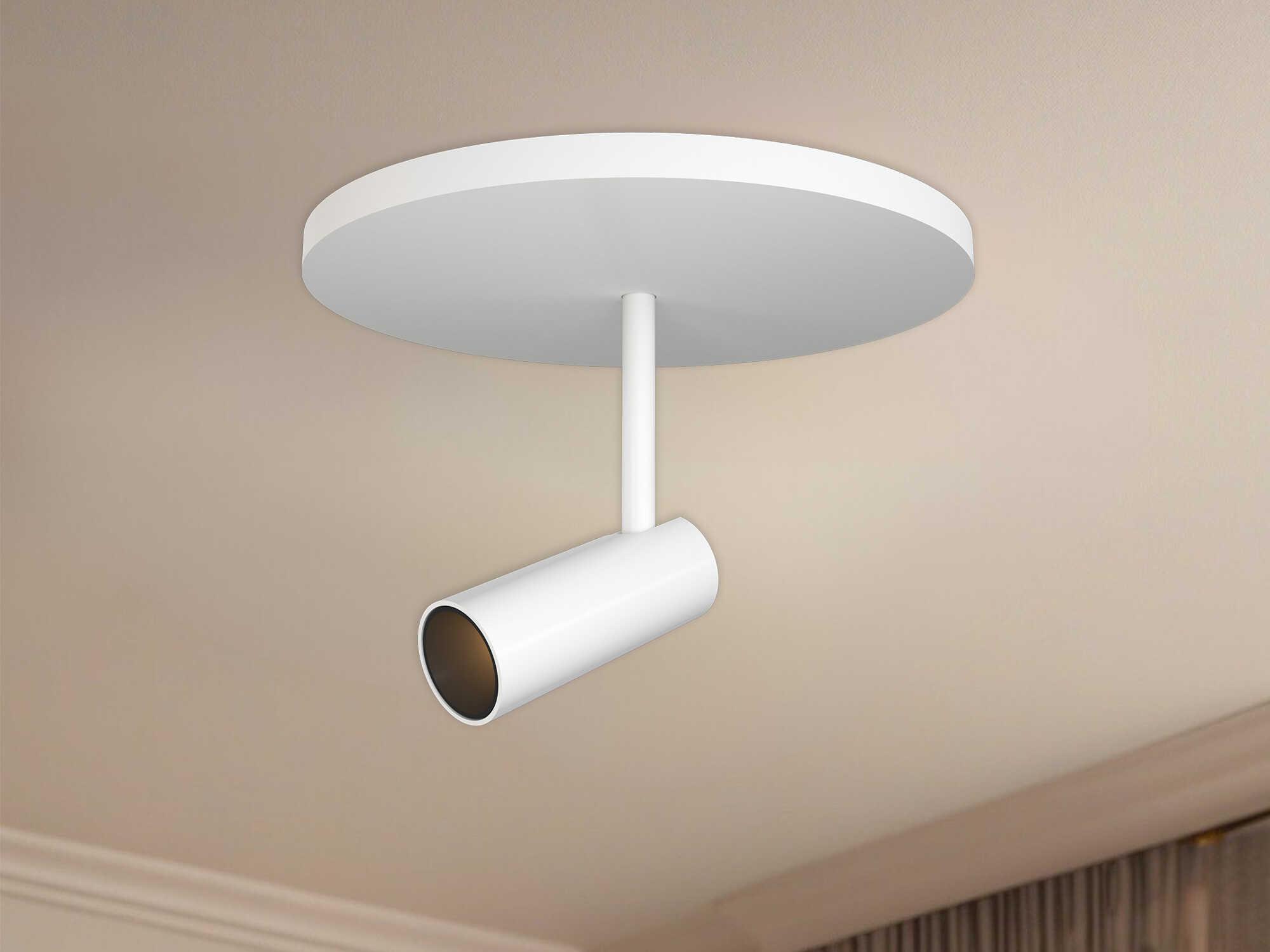 Kuzco Lighting Downey White Cylinder Semi Flush Mount