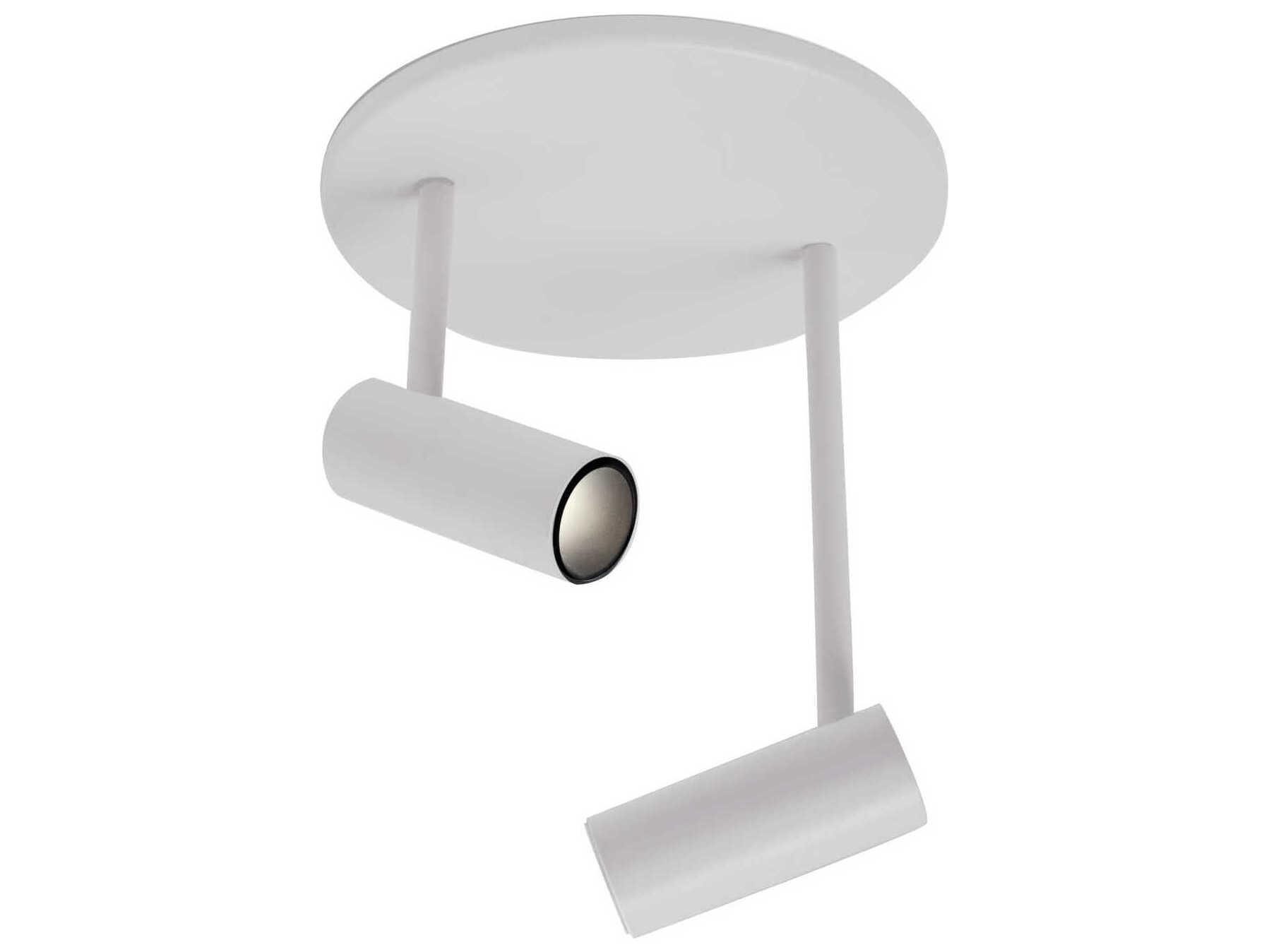 Kuzco Lighting Downey White Cylinder Semi Flush Mount