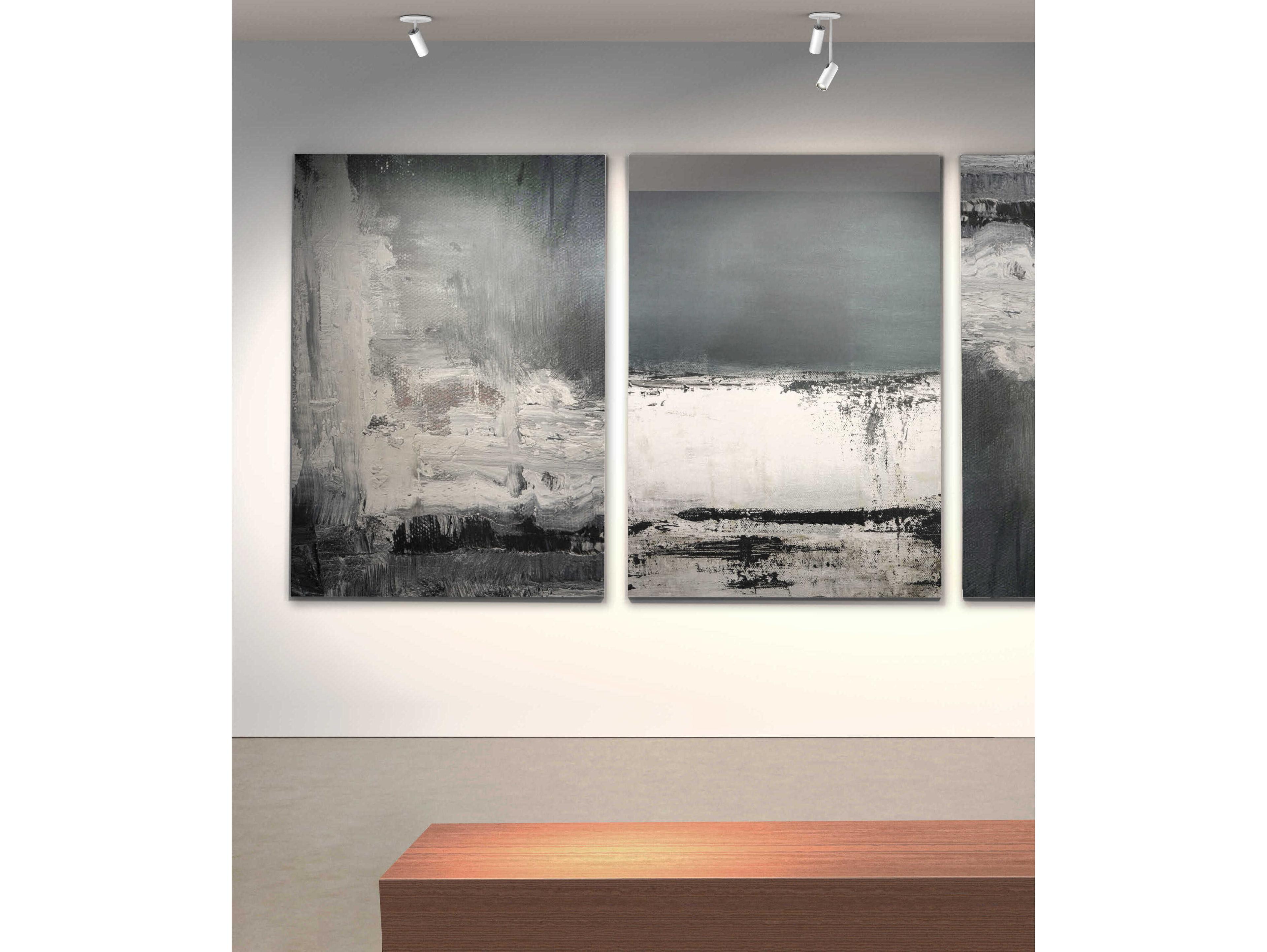 Kuzco Lighting Downey White Cylinder Semi Flush Mount