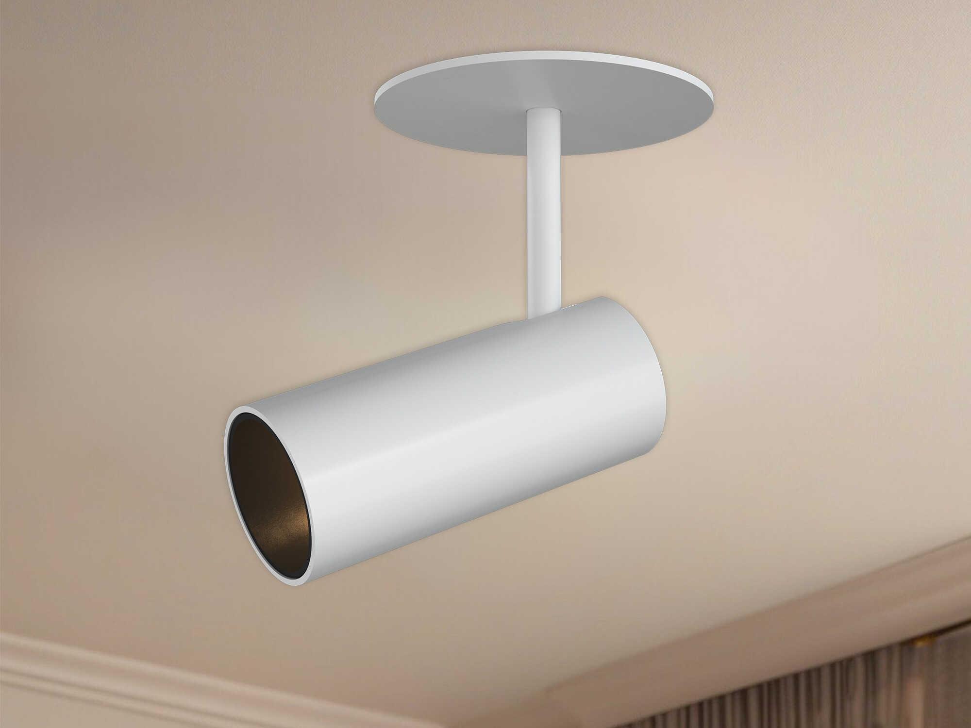 Kuzco Lighting Downey White Cylinder Semi Flush Mount