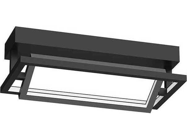 Kuzco Lighting Mondrian Black Linear Semi Flush Mount