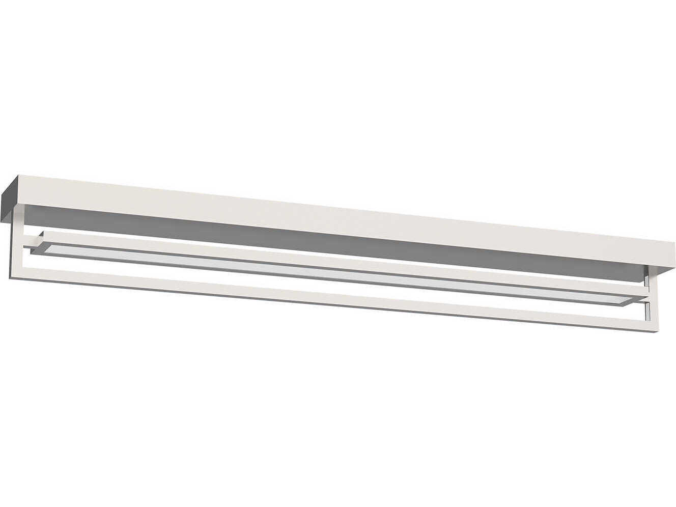 Kuzco Lighting Mondrian Brushed Nickel Linear Semi Flush Mount