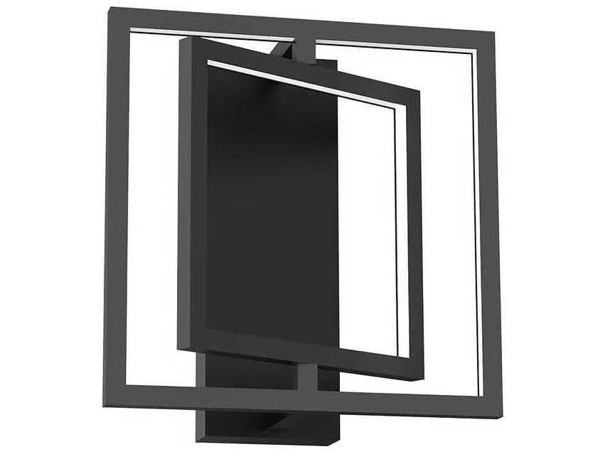 Kuzco Lighting Mondrian Black Geometric Semi Flush Mount