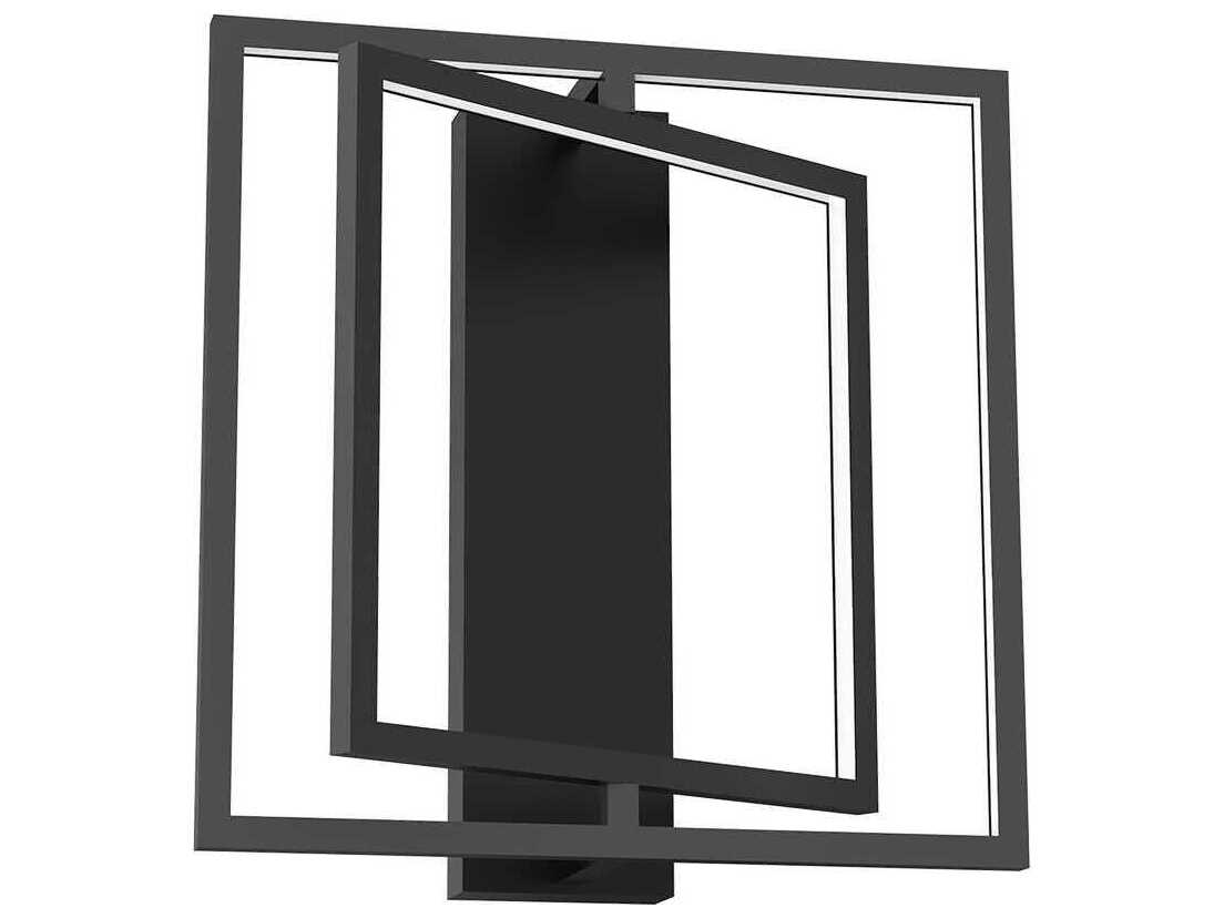 Kuzco Lighting Mondrian Black Geometric Semi Flush Mount