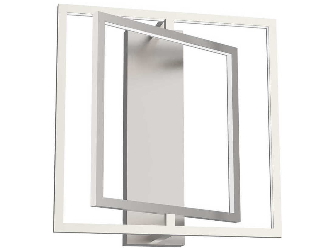 Kuzco Lighting Mondrian Brushed Nickel Geometric Semi Flush Mount