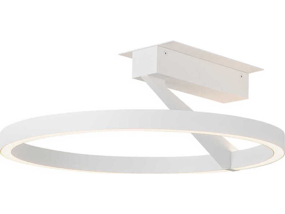 Kuzco Lighting Roda White Round Semi Flush Mount