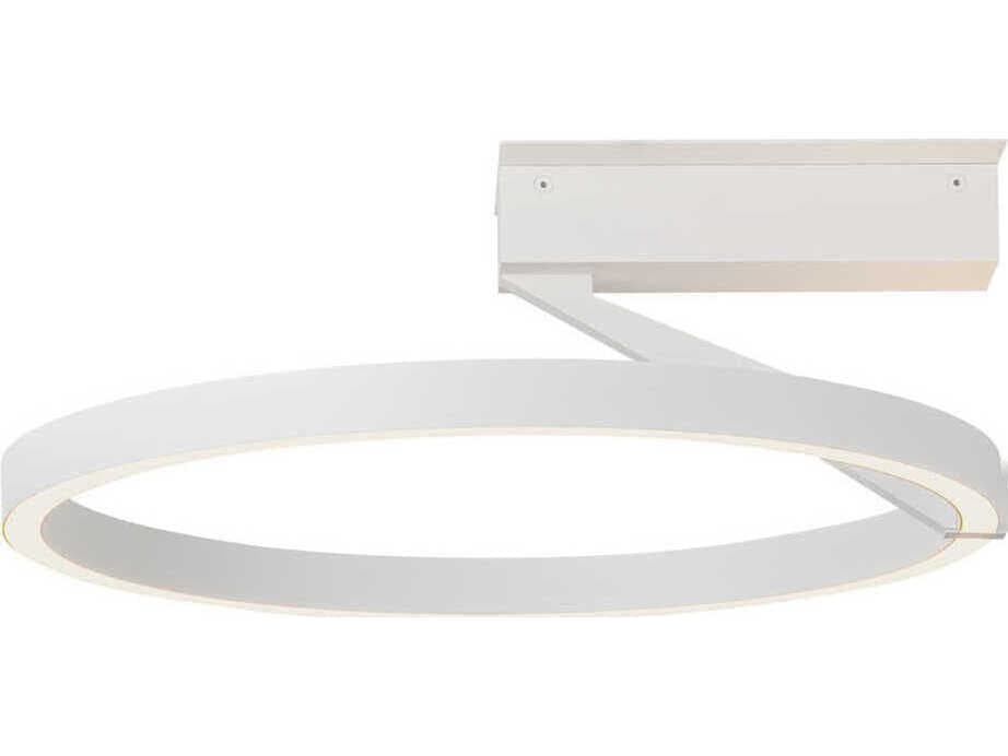 Kuzco Lighting Roda White Round Semi Flush Mount