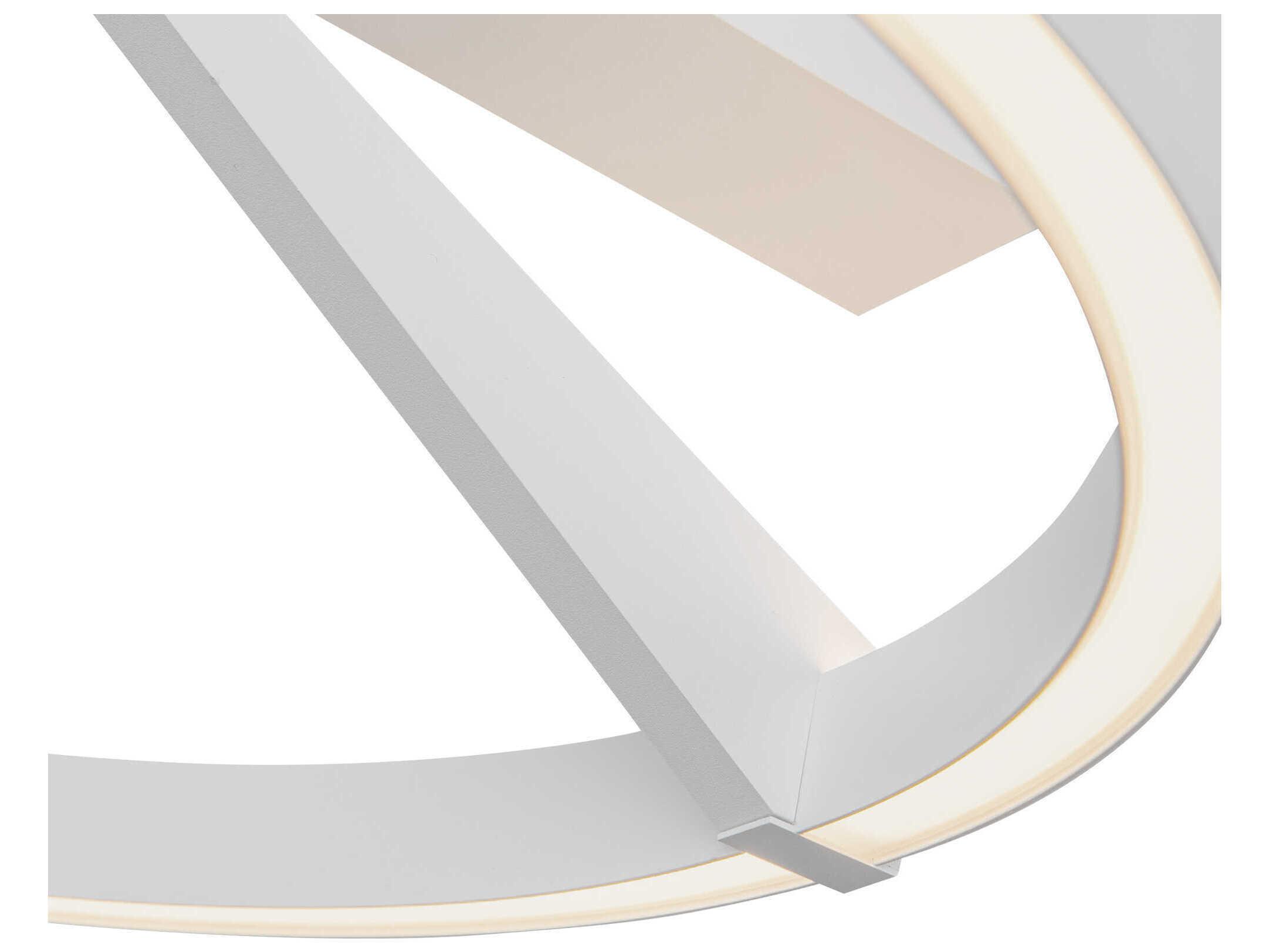 Kuzco Lighting Roda White Round Semi Flush Mount