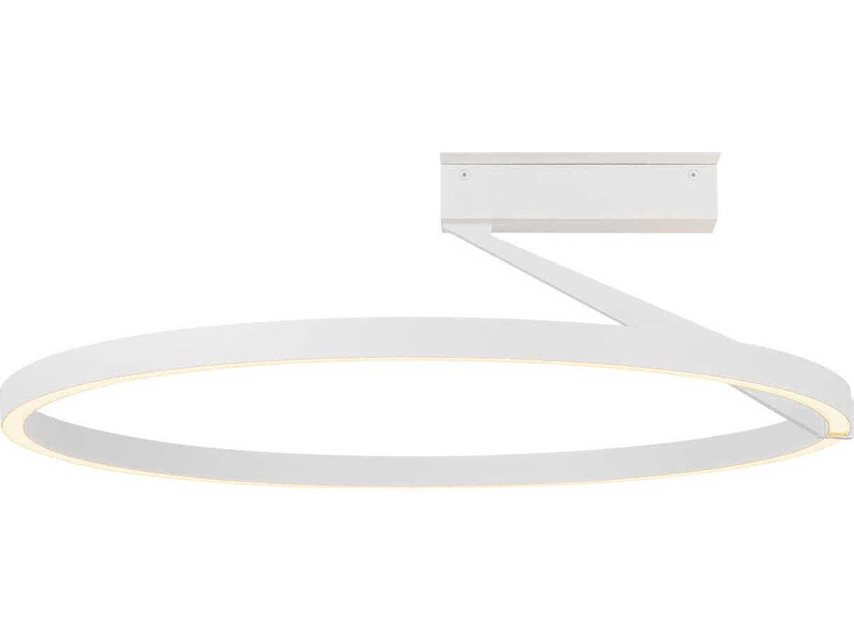Kuzco Lighting Roda White Round Semi Flush Mount