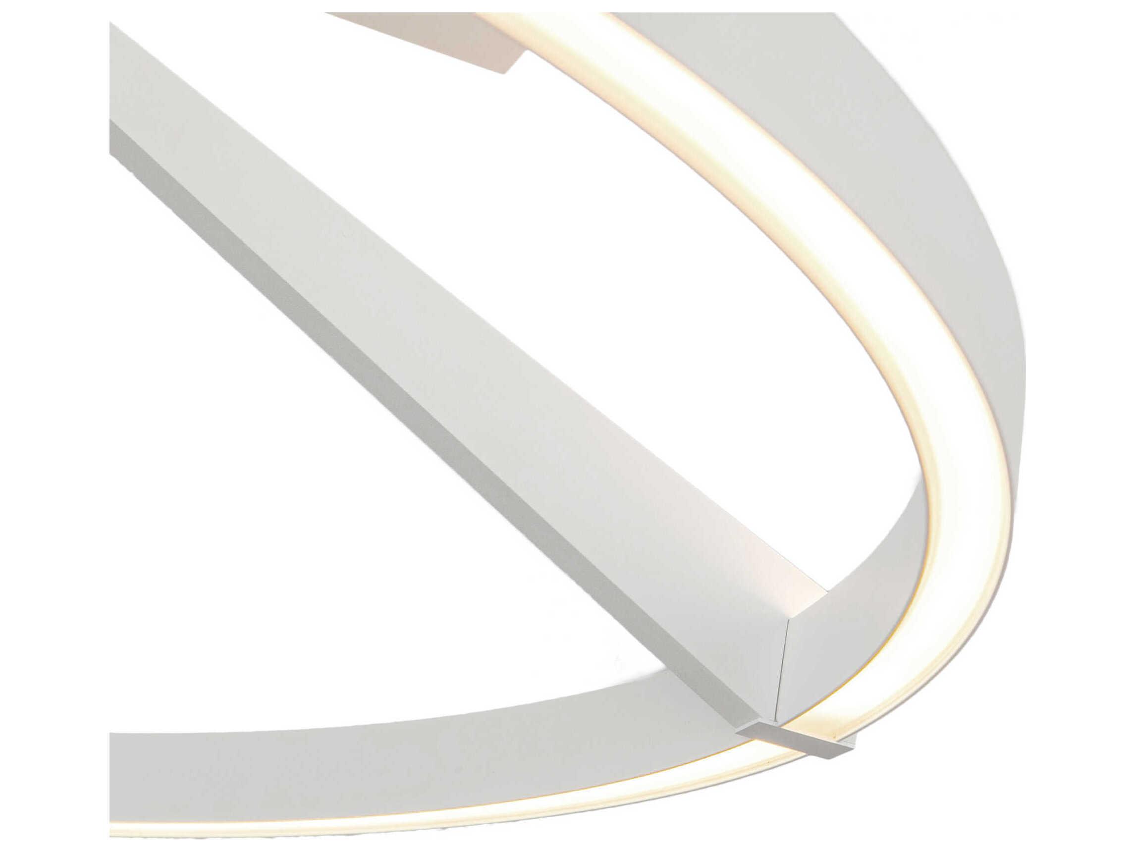 Kuzco Lighting Roda White Round Semi Flush Mount