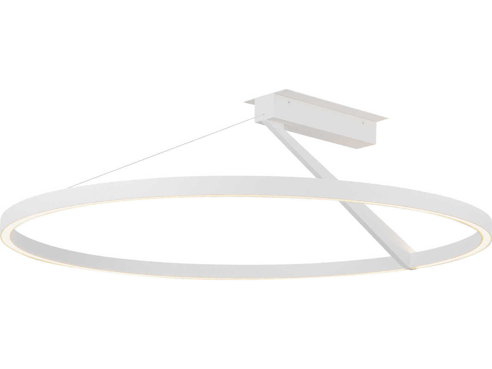 Kuzco Lighting Roda White Round Semi Flush Mount