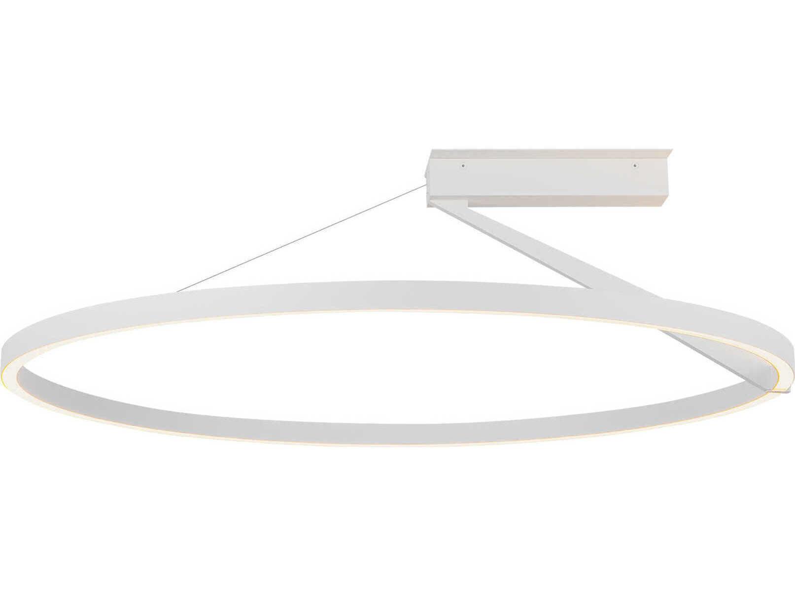 Kuzco Lighting Roda White Round Semi Flush Mount