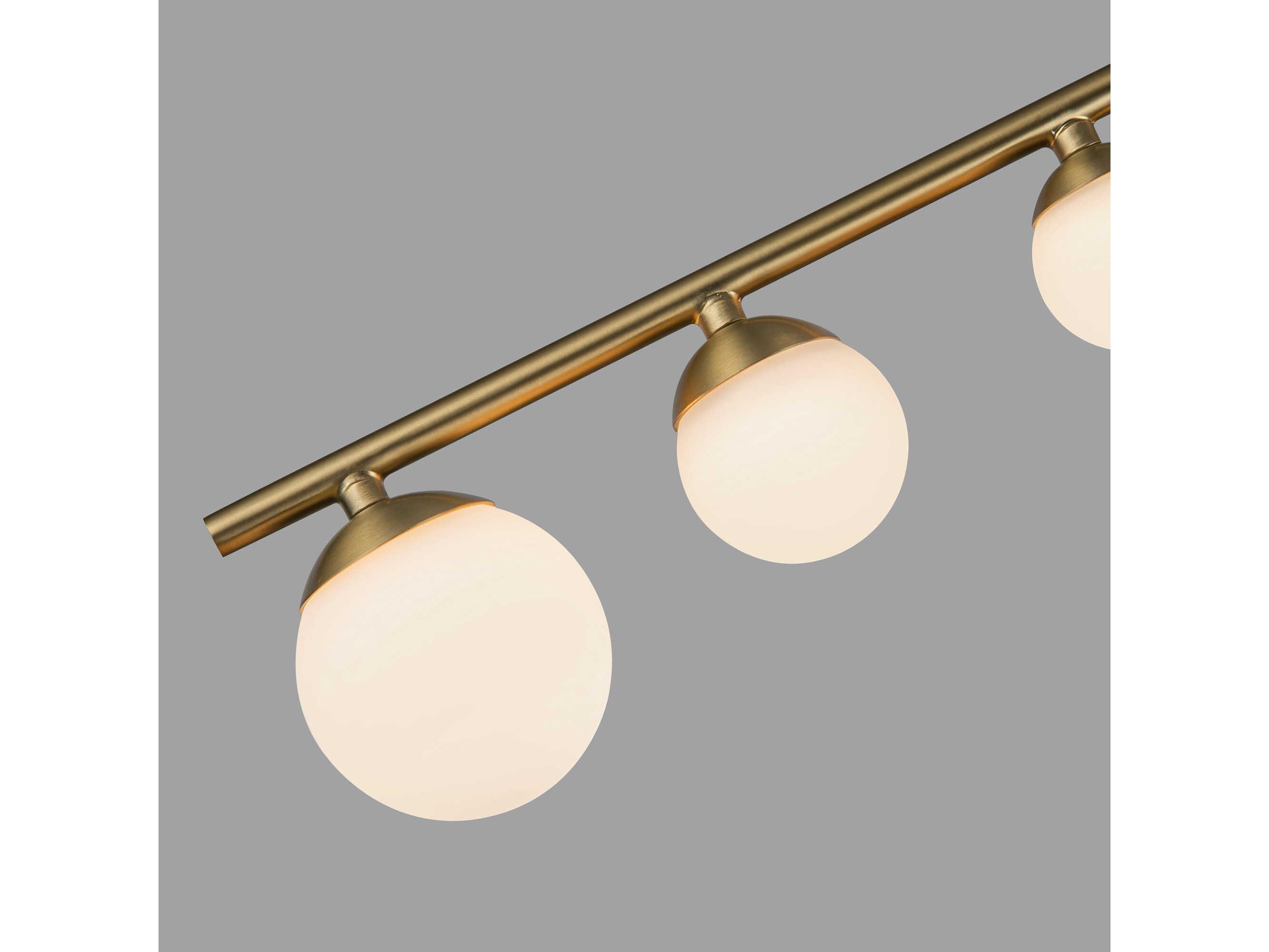 Kuzco Lighting Juniper Brushed Gold Linear Semi Flush Mount