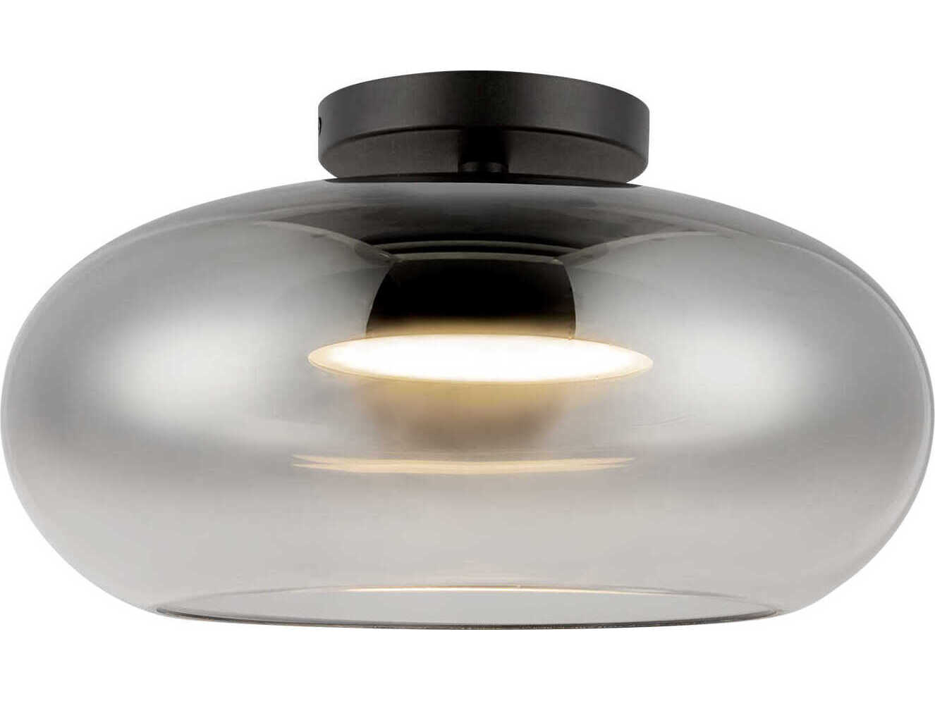 Kuzco Lighting Trinity Black Semi Flush Mount