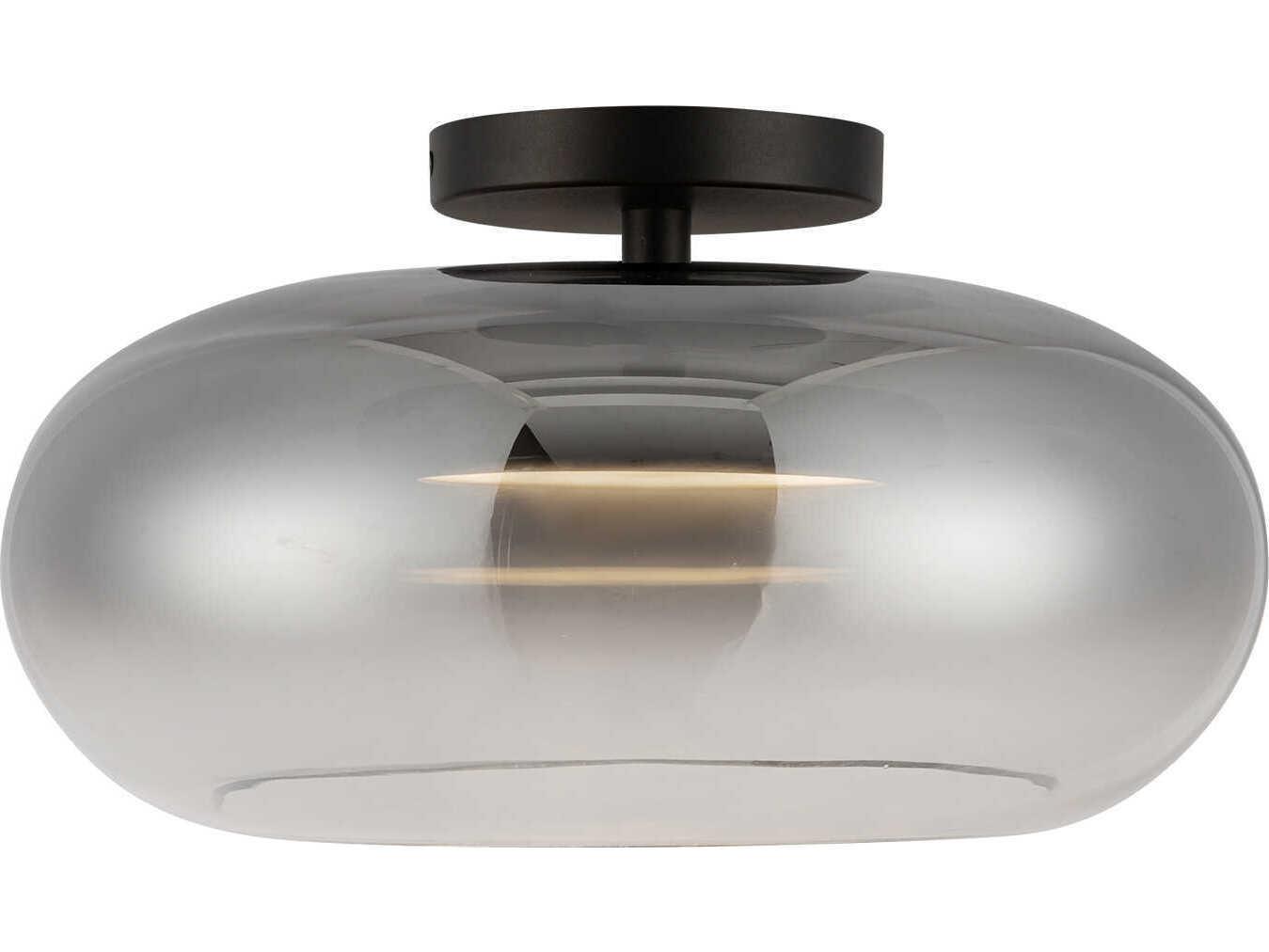 Kuzco Lighting Trinity Black Semi Flush Mount