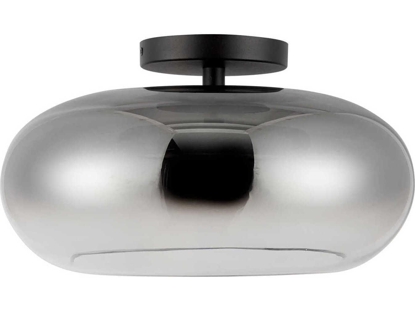 Kuzco Lighting Trinity Black Semi Flush Mount