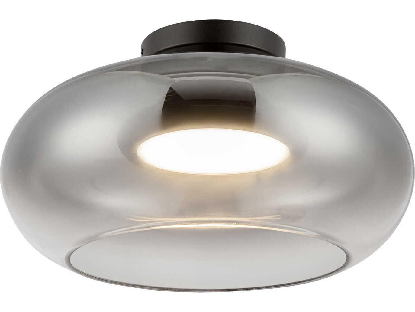 Kuzco Lighting Trinity Black Semi Flush Mount