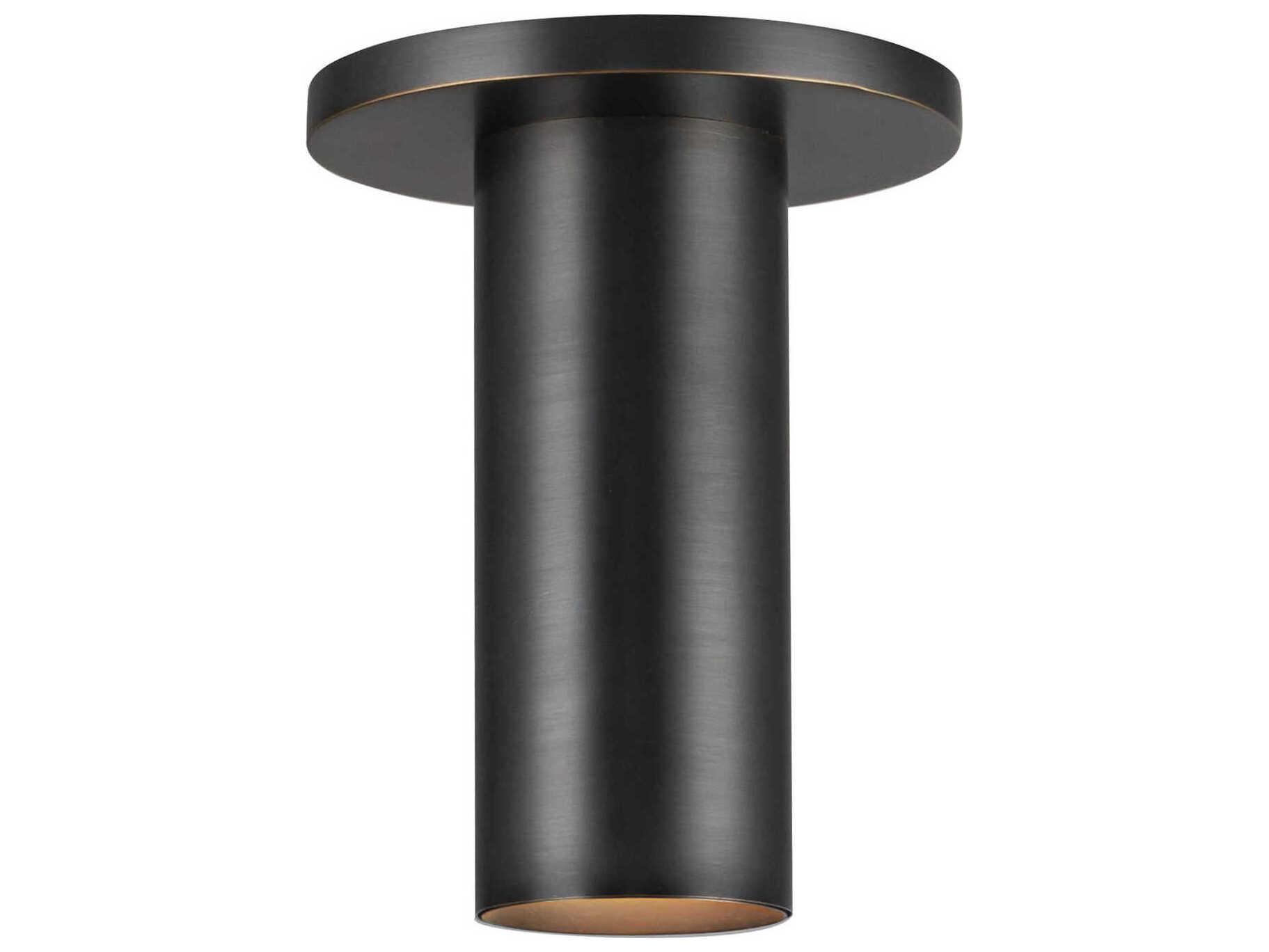 Kuzco Lighting Mason Urban Bronze Cylinder Semi Flush Mount
