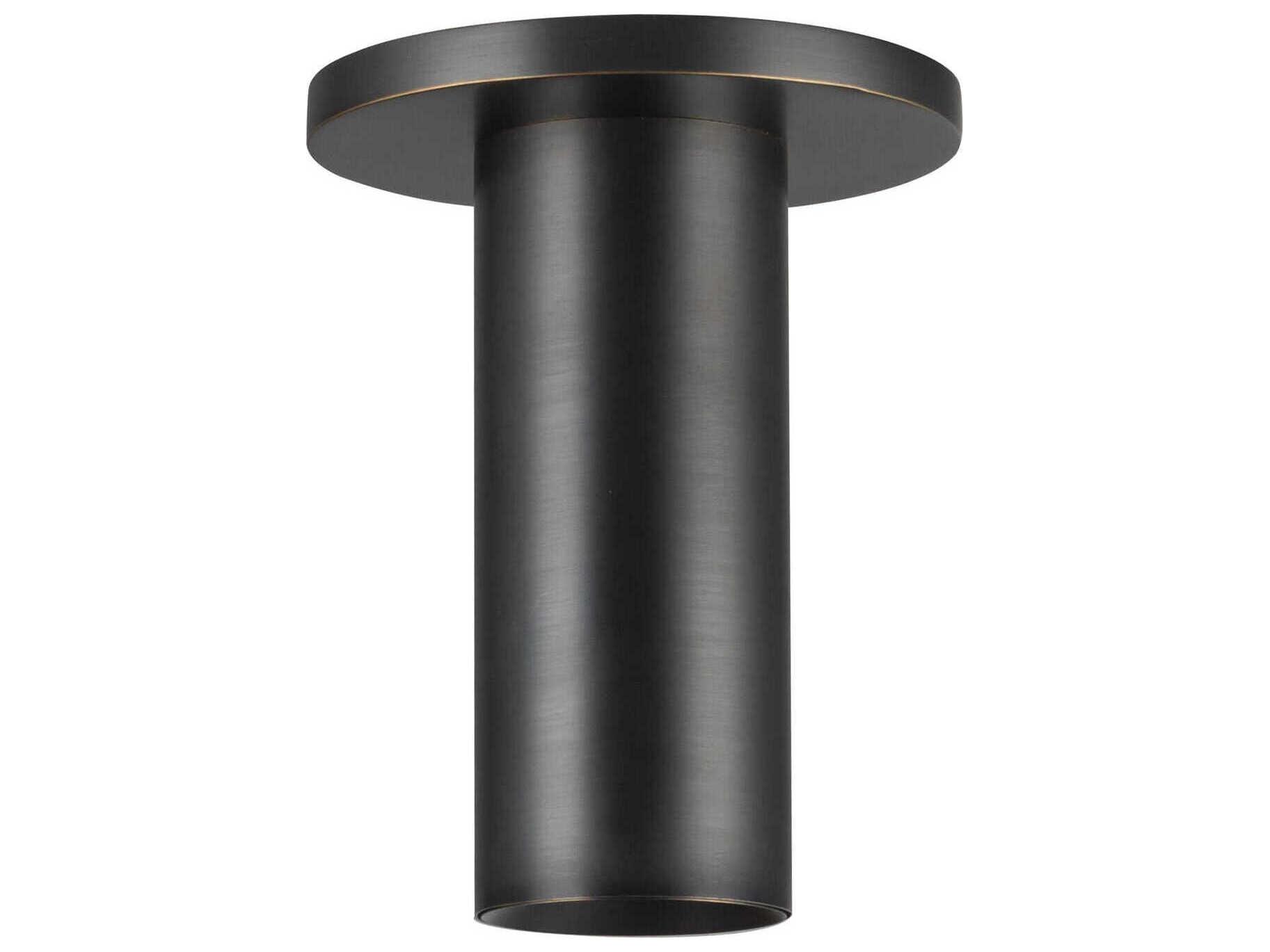Kuzco Lighting Mason Urban Bronze Cylinder Semi Flush Mount
