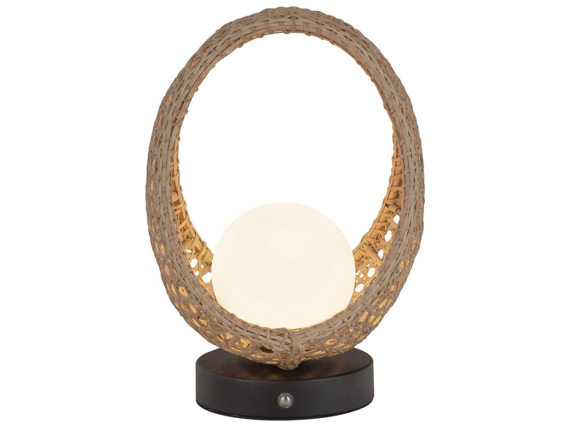 Kuzco Lighting Lanai Black Matte Opal Glass Table Lamp