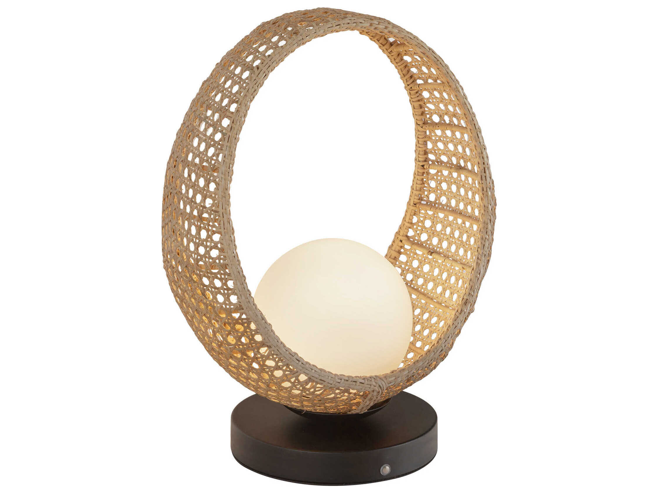 Kuzco Lighting Lanai Black Matte Opal Glass Table Lamp