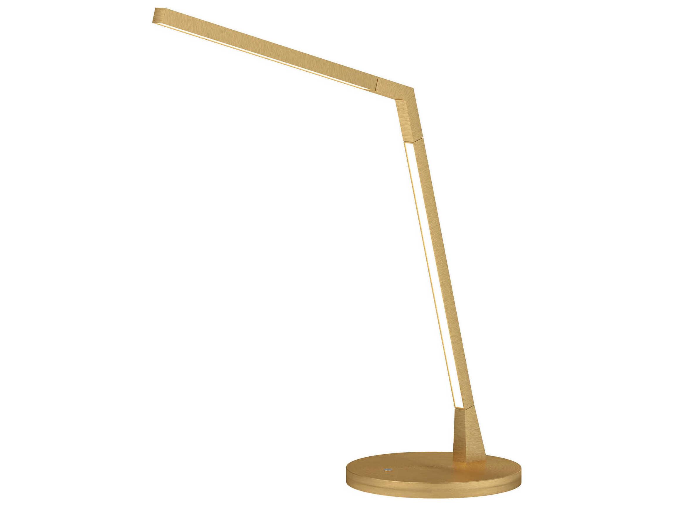 Kuzco Lighting Miter Brushed Gold Table Lamp