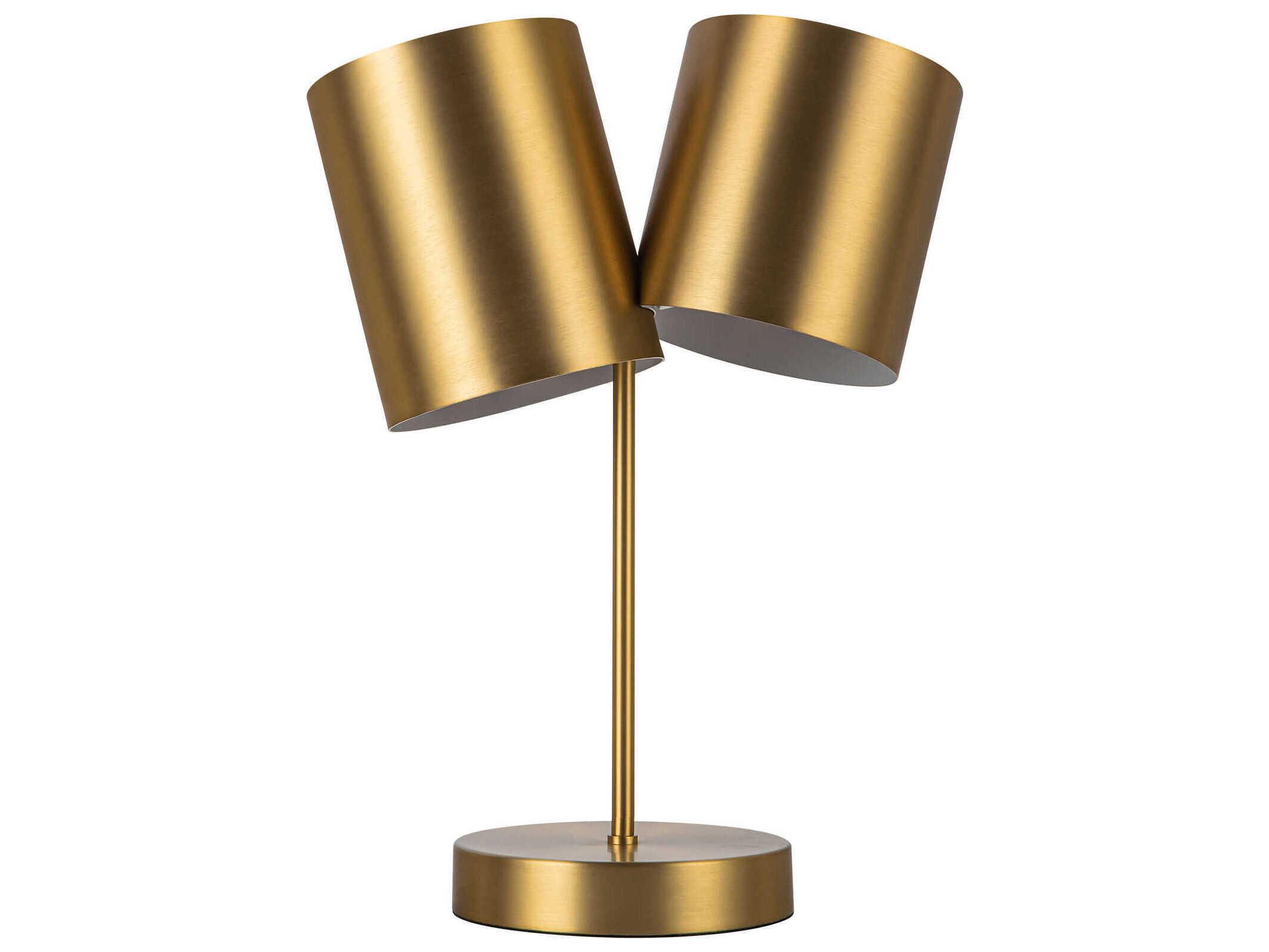 Kuzco Lighting Keiko Brushed Gold Table Lamp