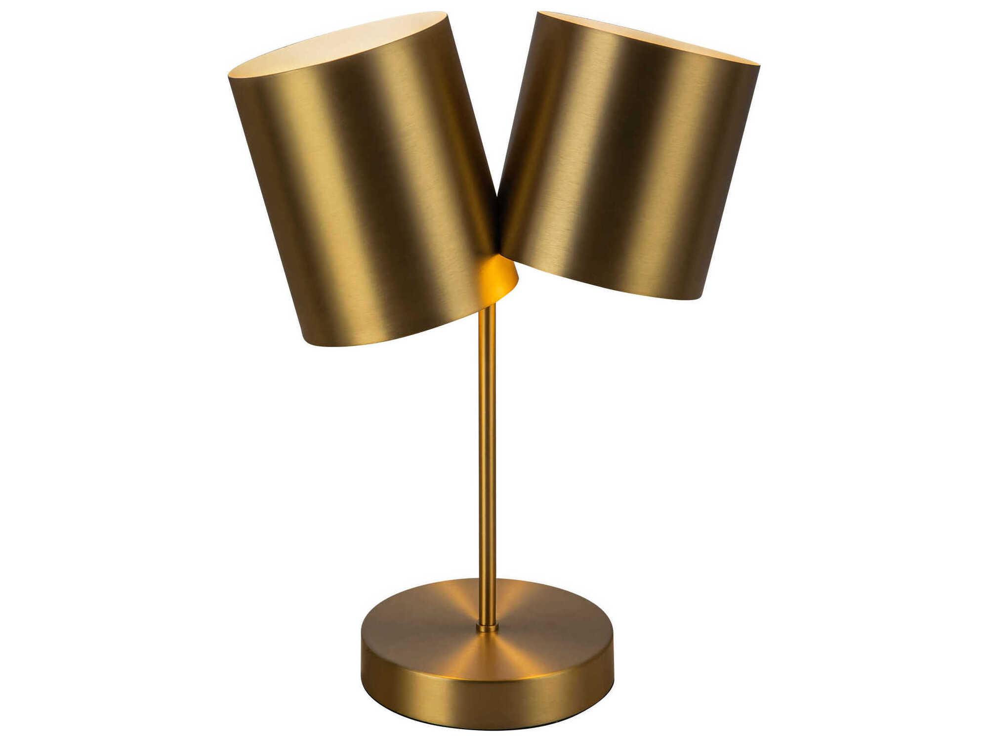 Kuzco Lighting Keiko Brushed Gold Table Lamp
