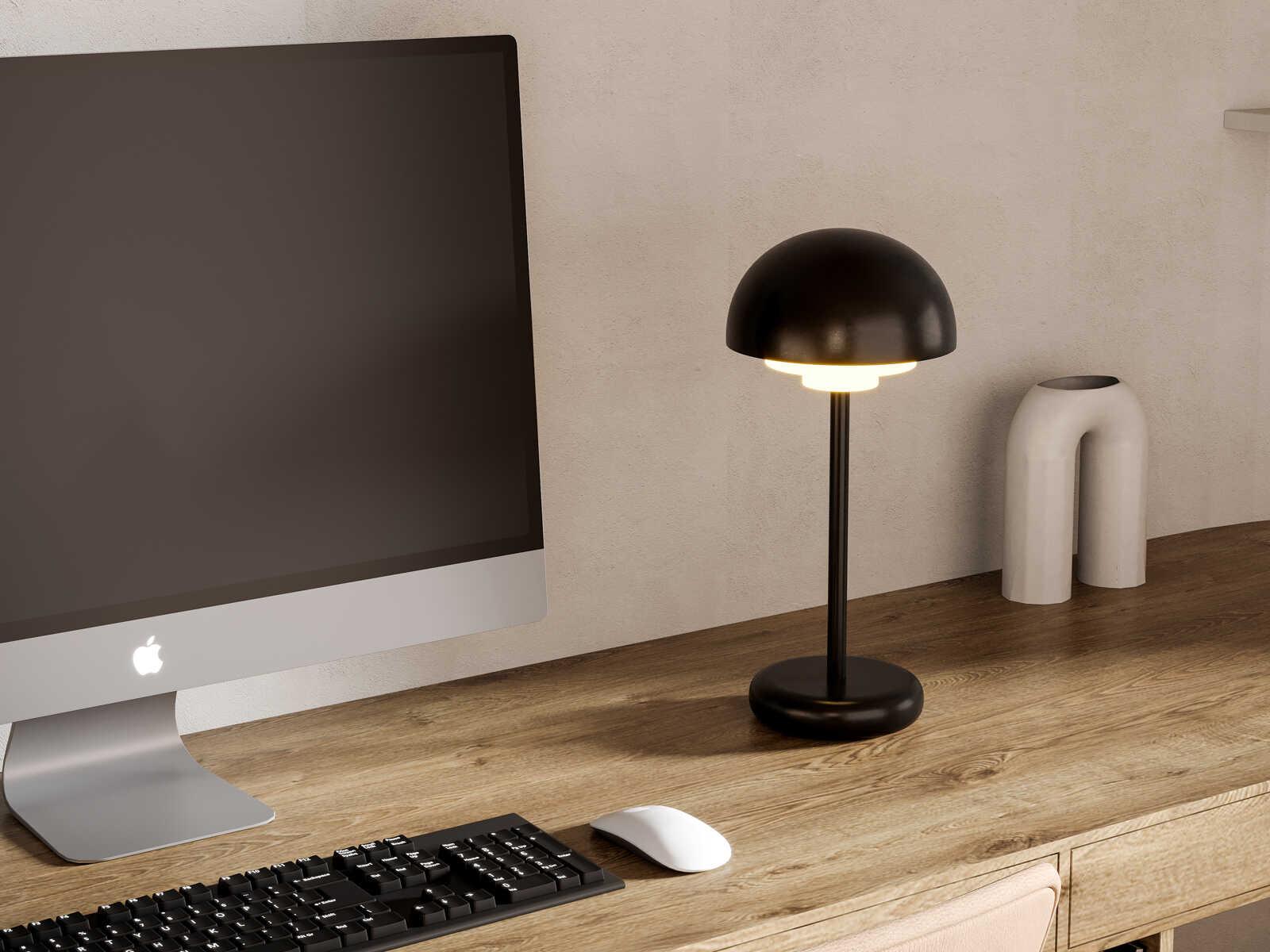 Kuzco Lighting Hinata Black Table Lamp