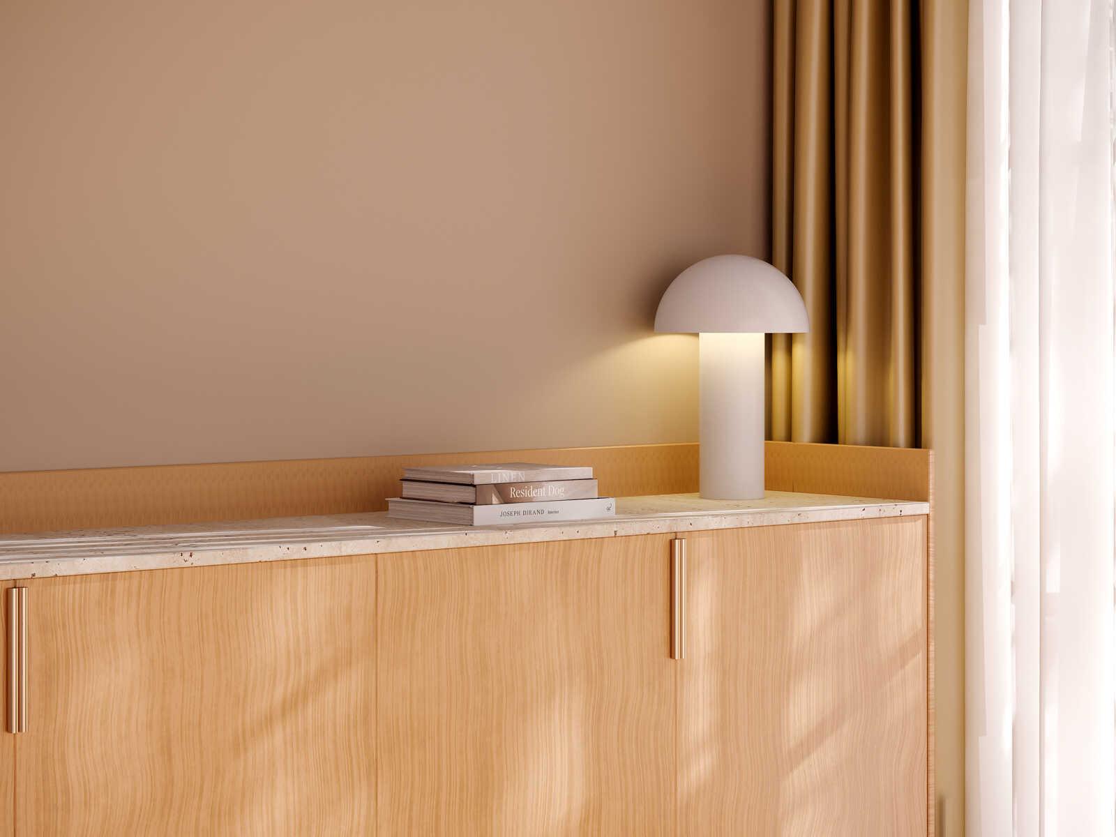 Kuzco Lighting Setas Cream White Table Lamp