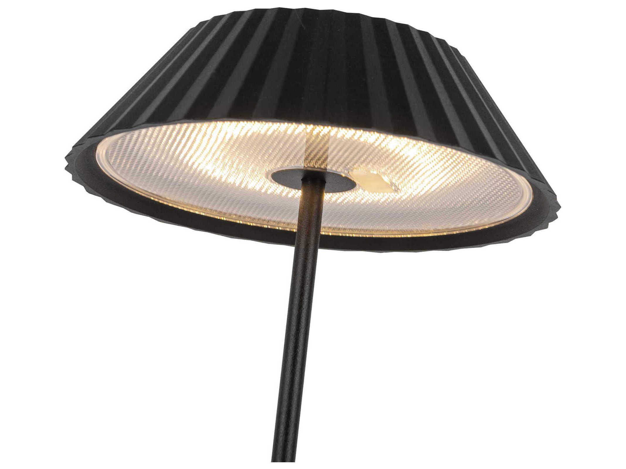 Kuzco Lighting Pela Black Table Lamp