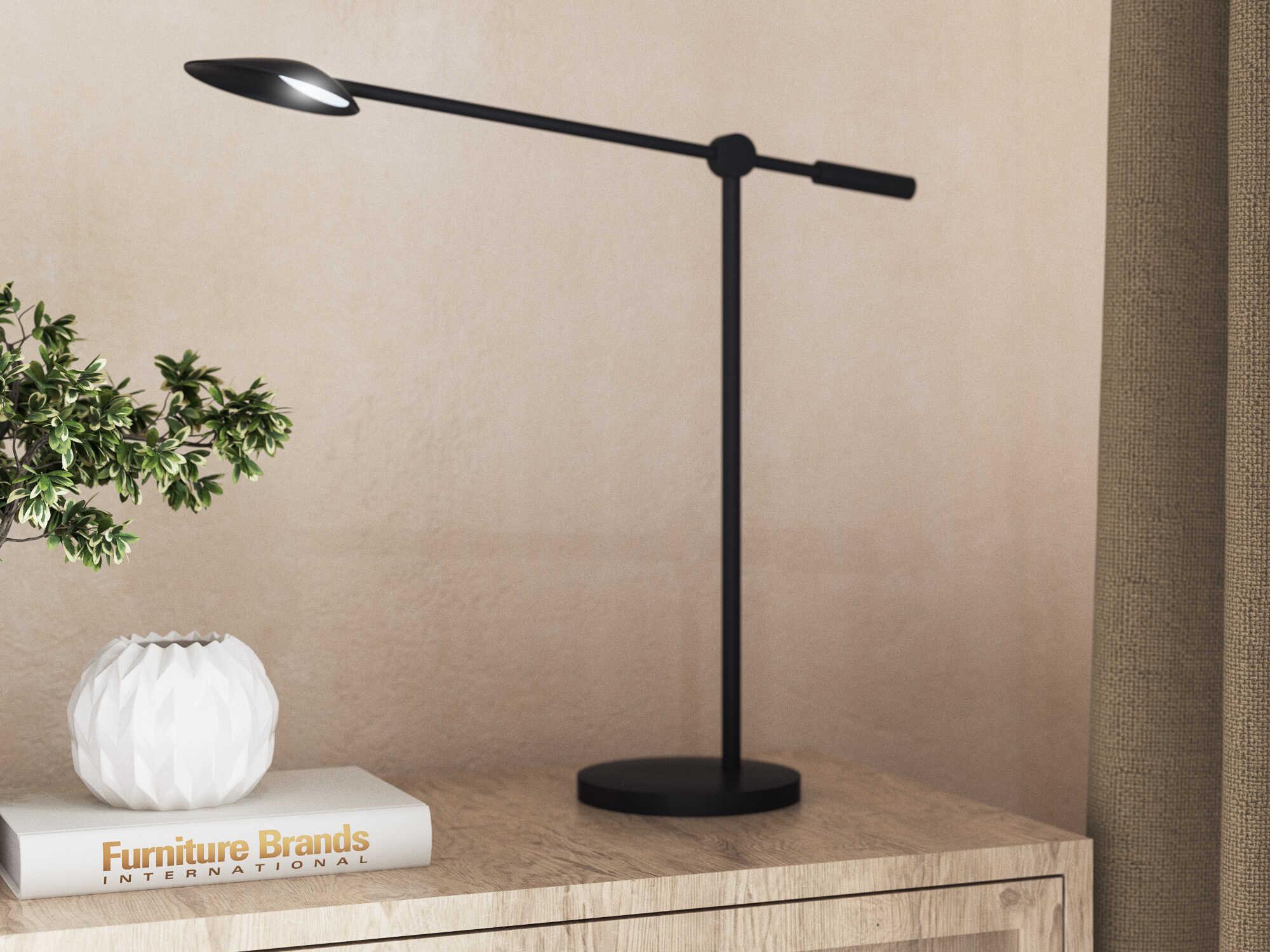 Kuzco Lighting Rotaire Black Desk Lamp