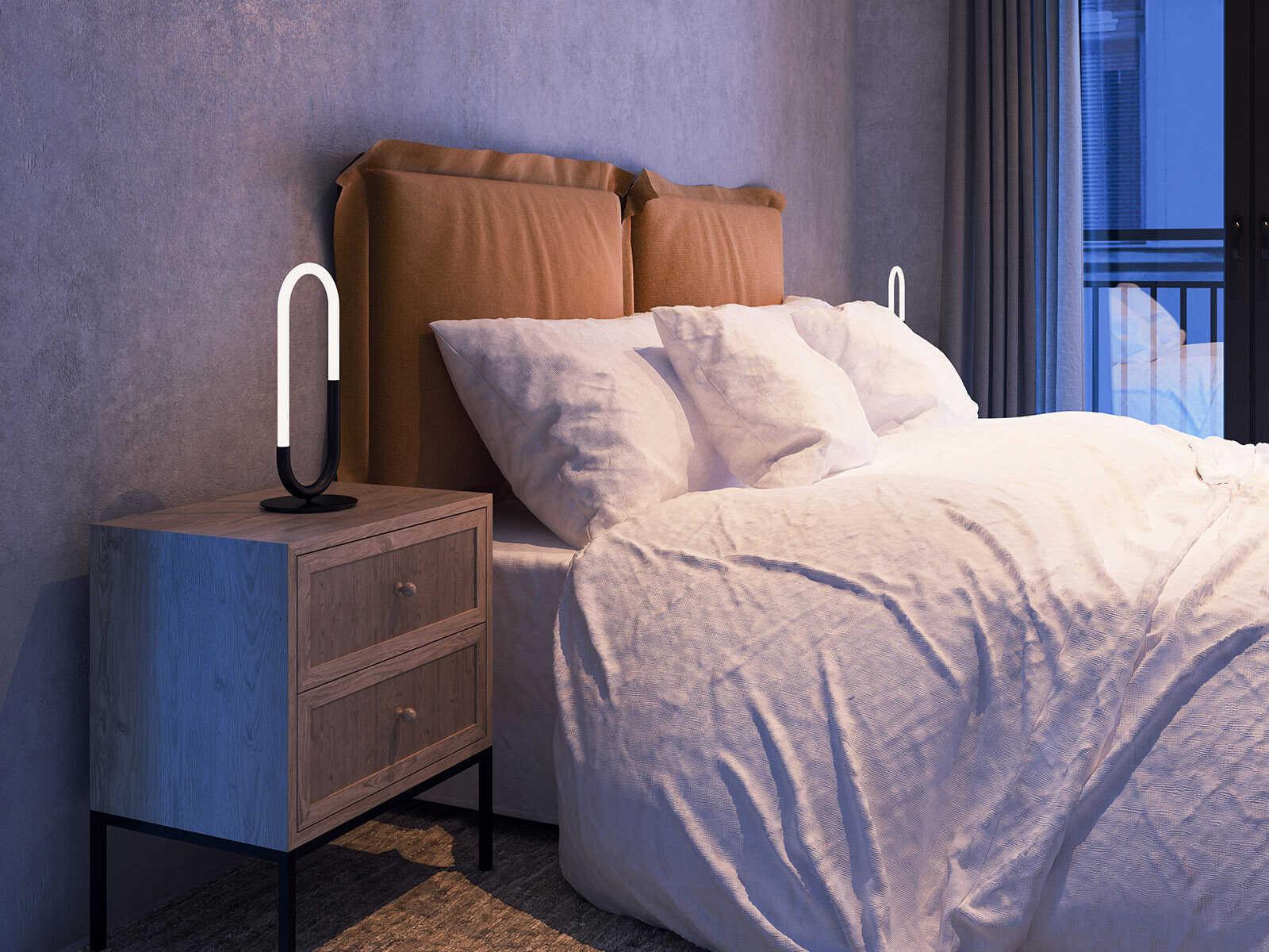 Kuzco Lighting Huron Black Table Lamp