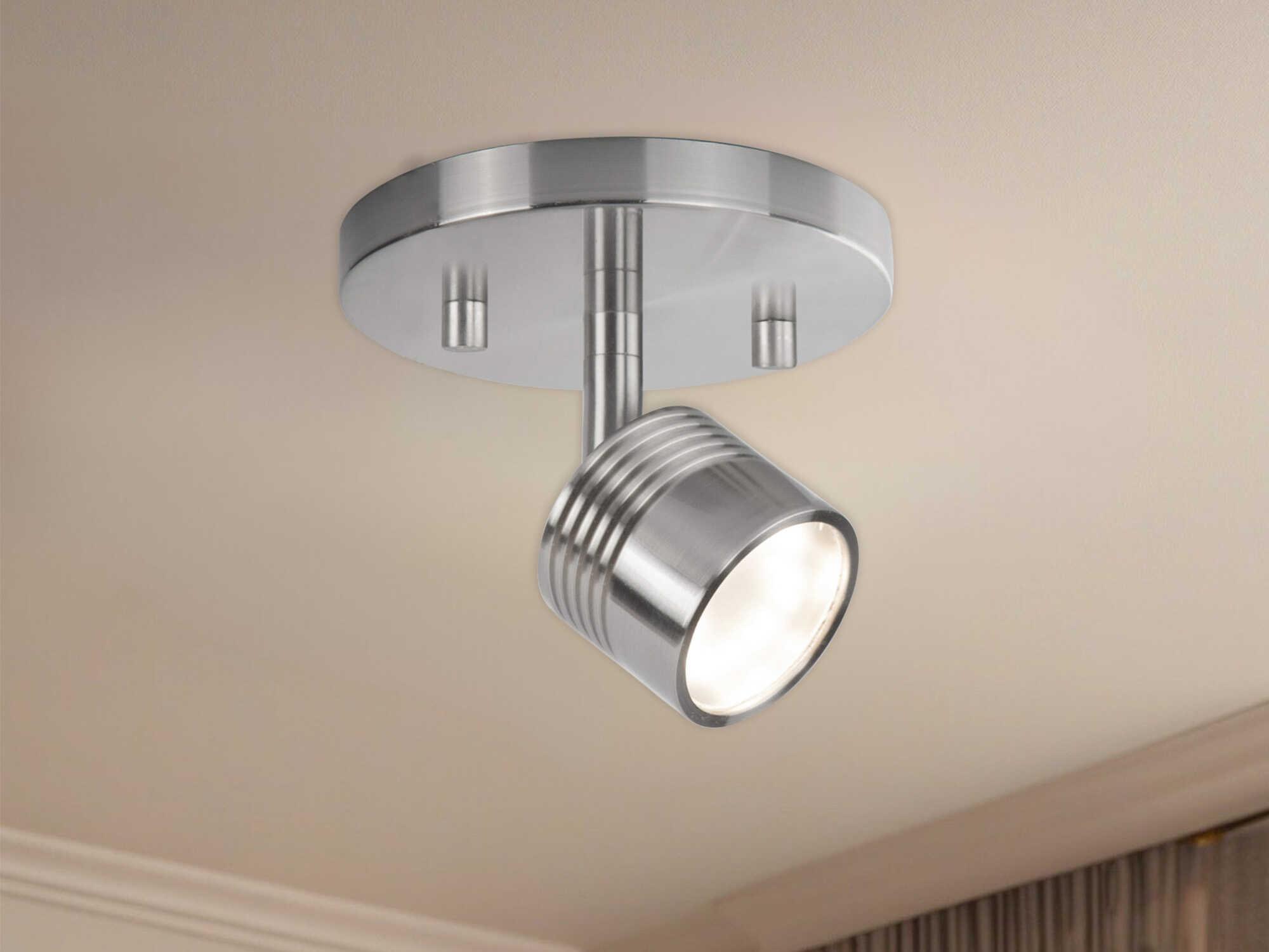 Kuzco Lighting Lyra Brushed Nickel Cylinder Track & Rail Light