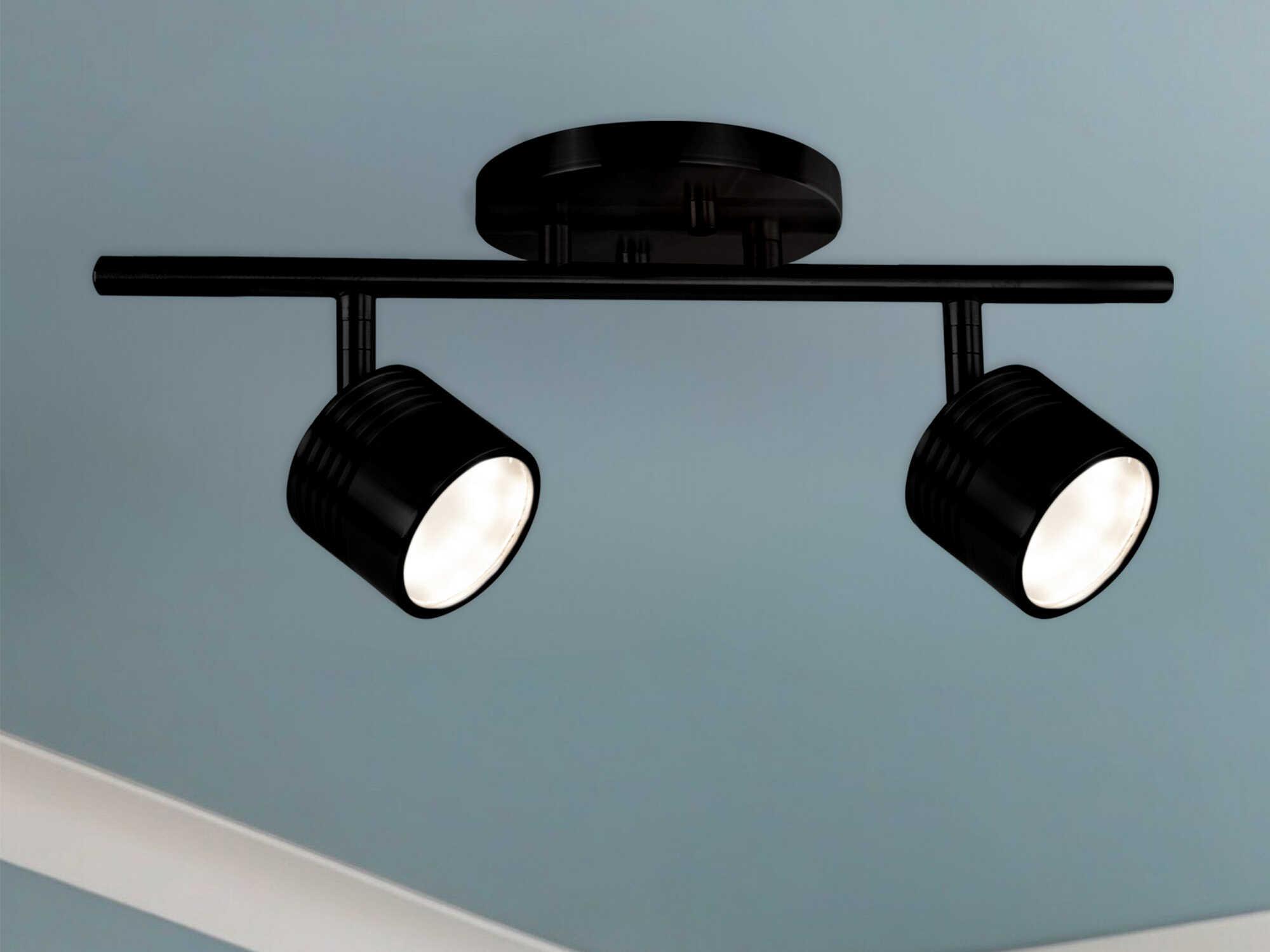 Kuzco Lighting Lyra Black Cylinder Track & Rail Light