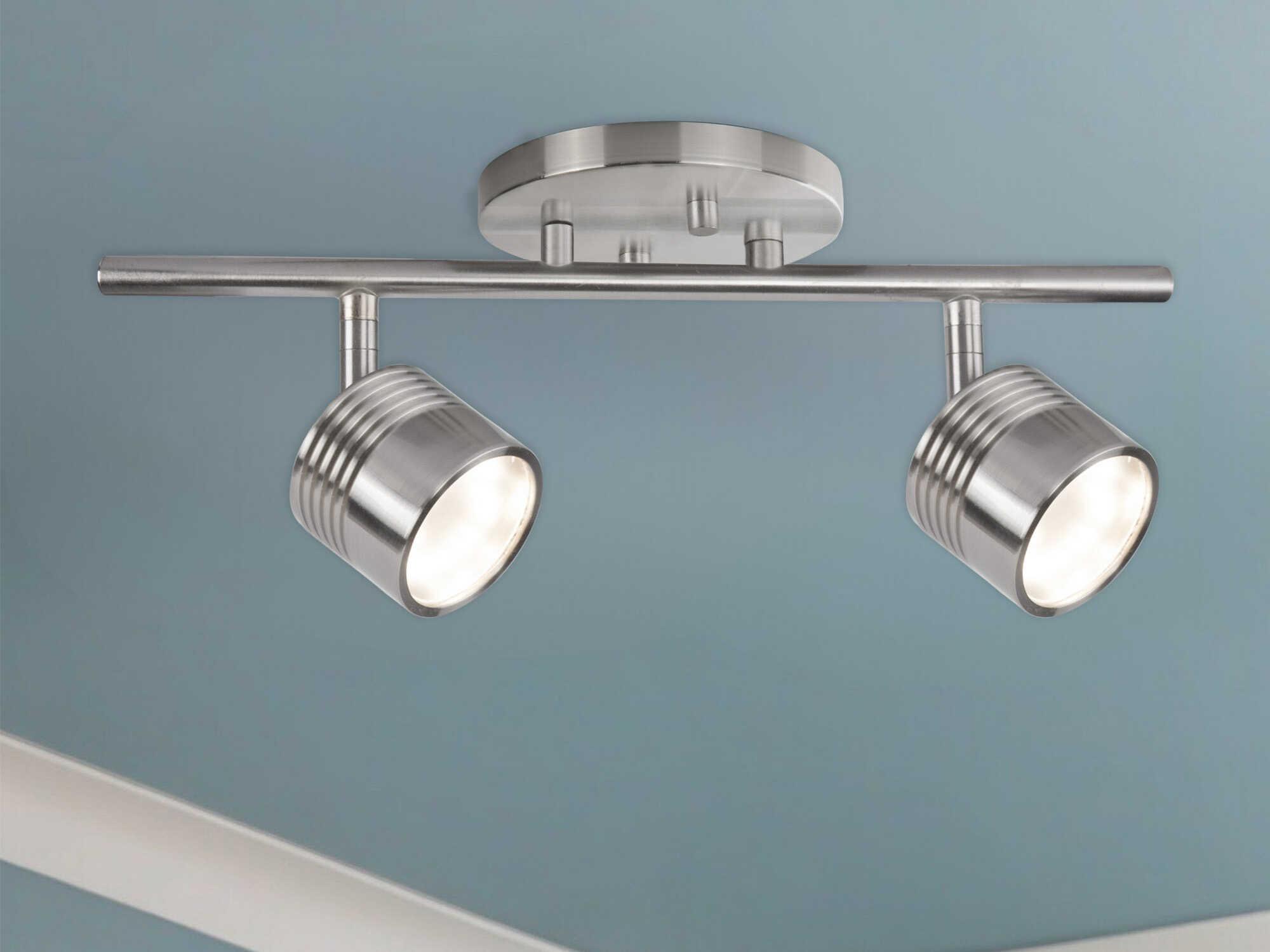 Kuzco Lighting Lyra Brushed Nickel Cylinder Track & Rail Light