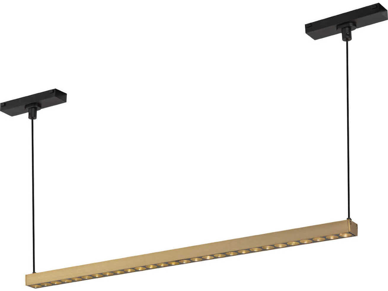 Kuzco Lighting Kyan Brushed Gold Trilo Track Linear Pendant