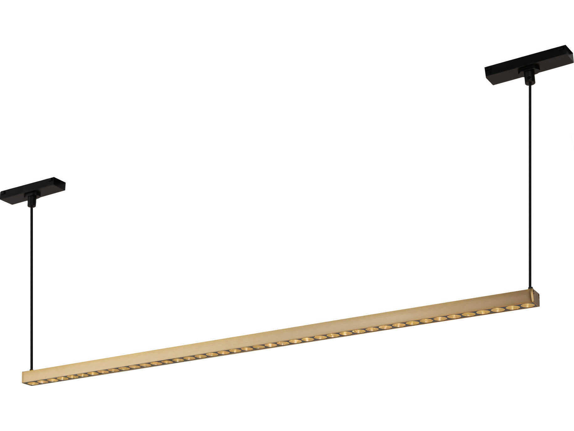 Kuzco Lighting Kyan Brushed Gold Trilo Track Linear Pendant