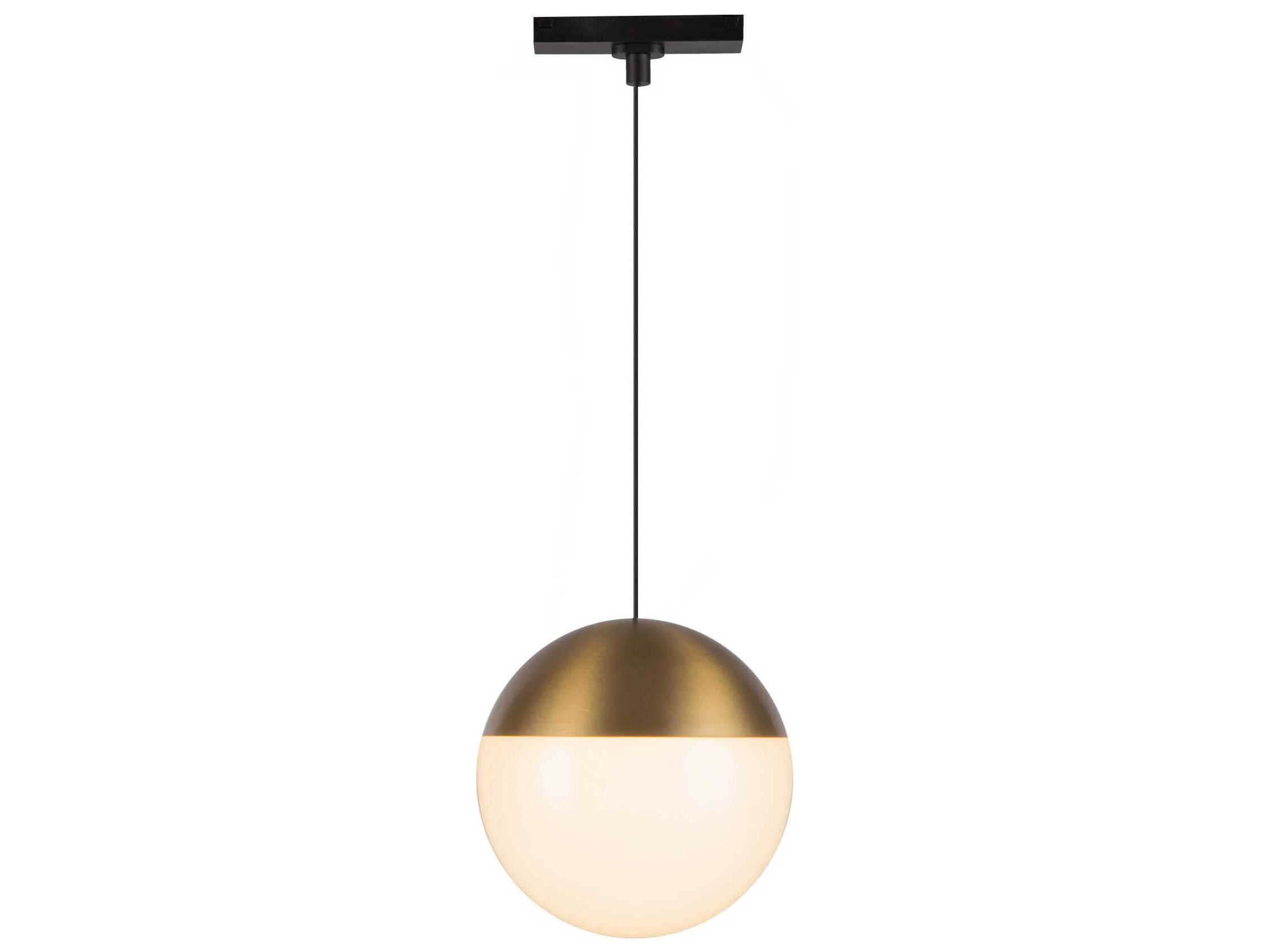 Kuzco Lighting Monae Brushed Gold Globe Trilo Track Pendant