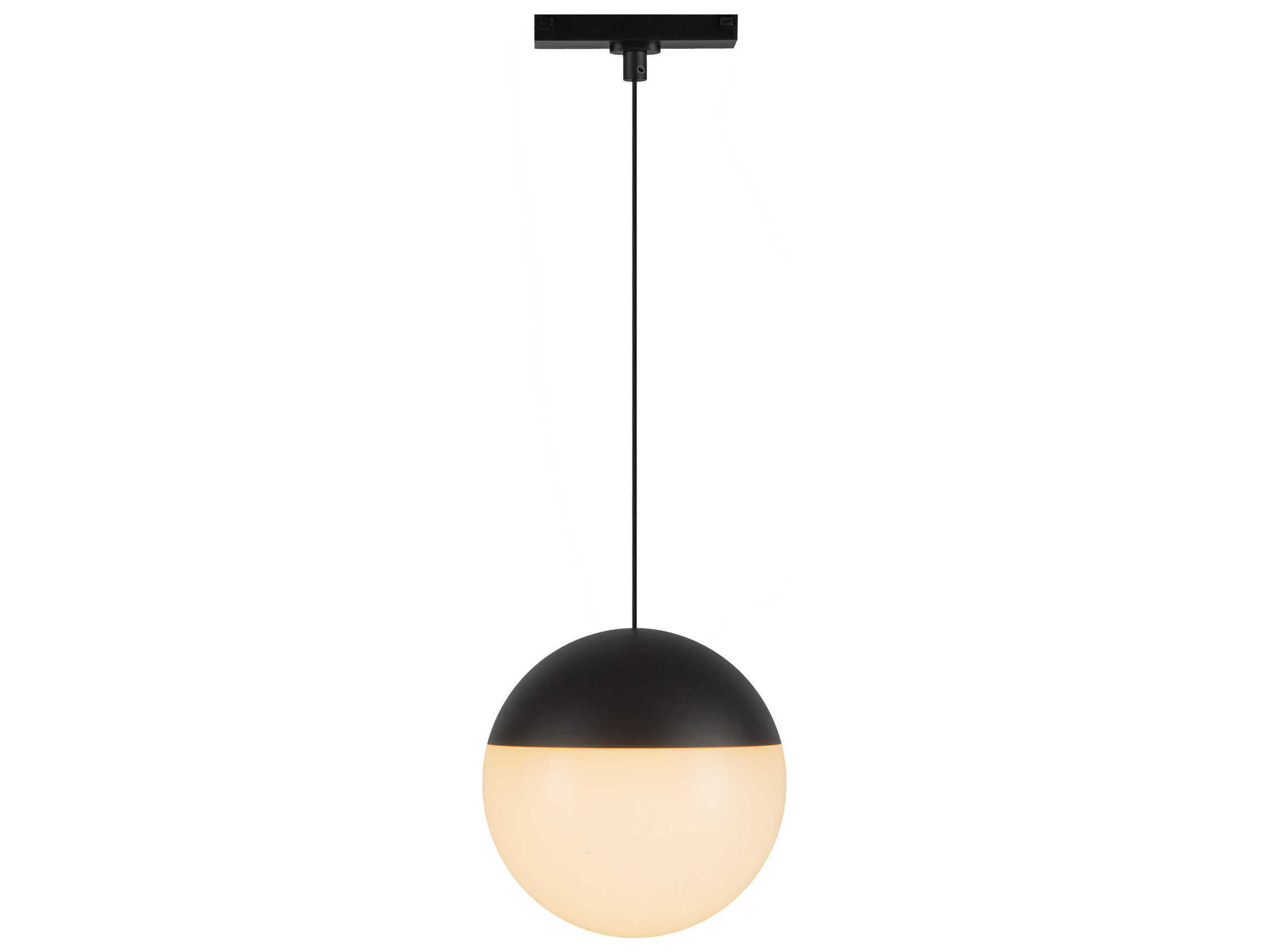 Kuzco Lighting Monae Black Globe Trilo Track Pendant