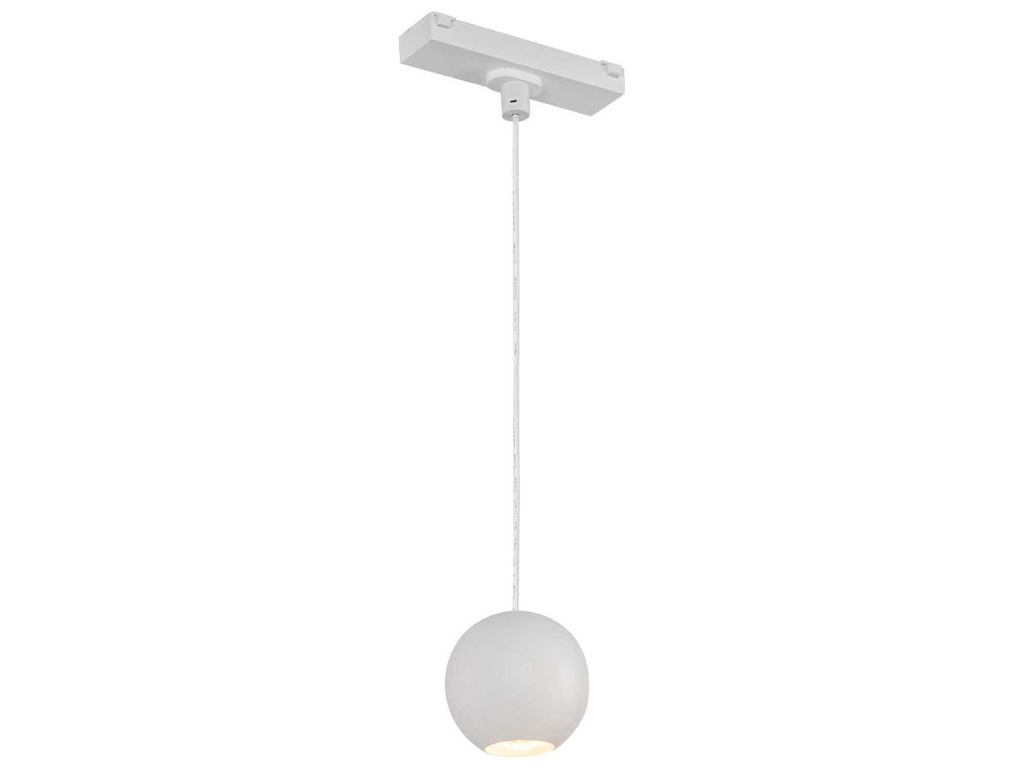 Kuzco Lighting Faria White Globe Trilo Track Pendant