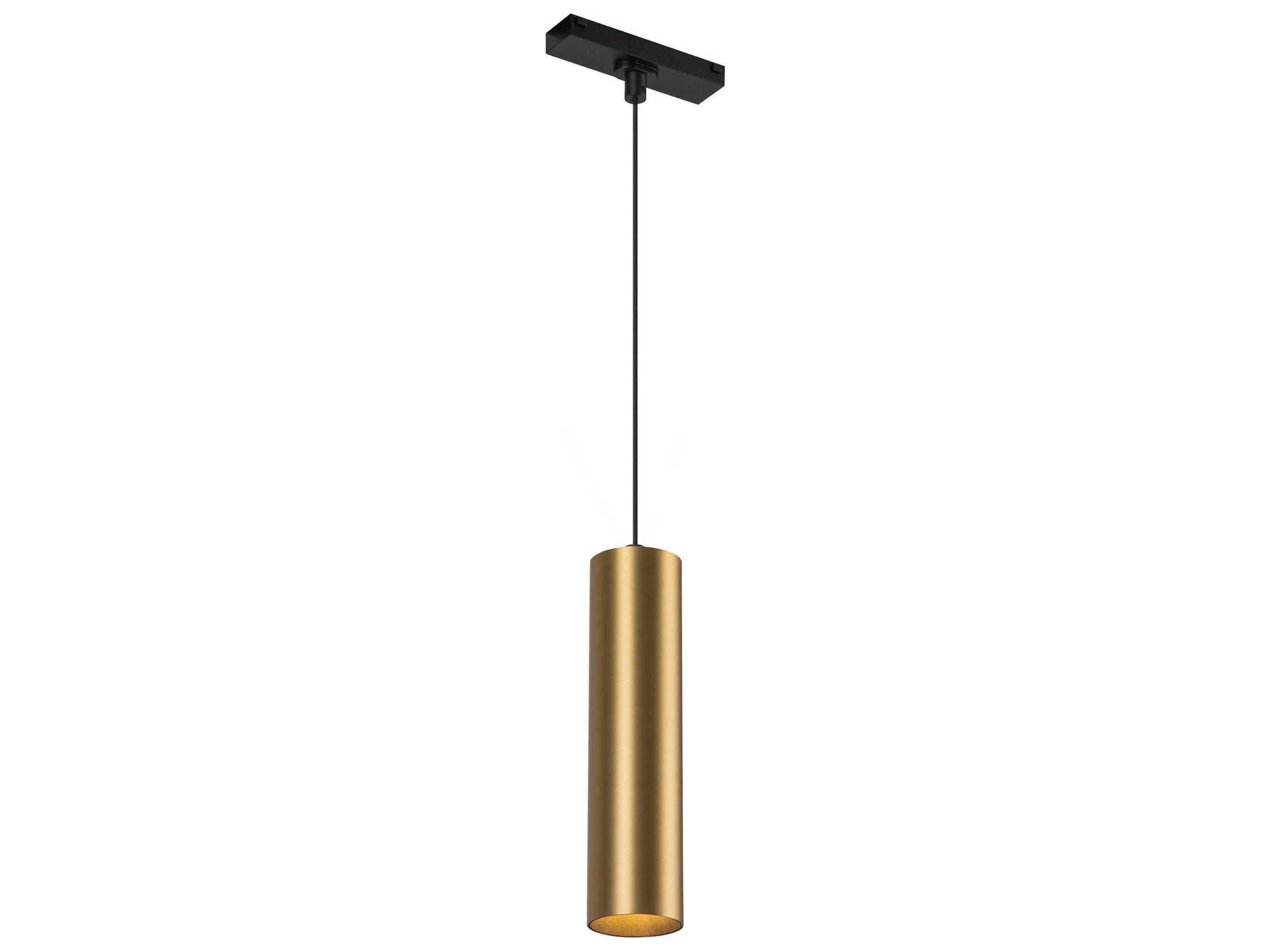 Kuzco Lighting Remuda Brushed Gold Cylinder Mini Pendant
