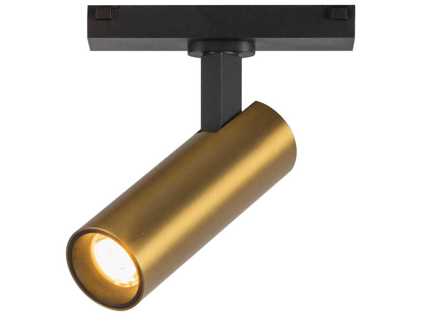 Kuzco Lighting Paolo Brushed Gold Cylinder Trilo Track Directional Light