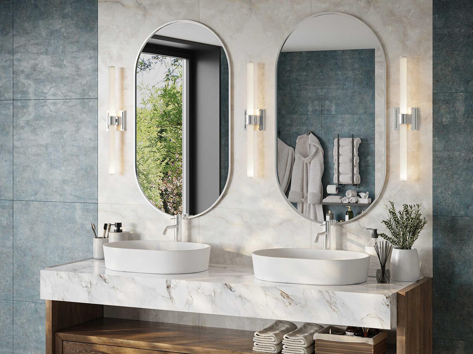 Kuzco Lighting Rona Chrome Wall Sconce