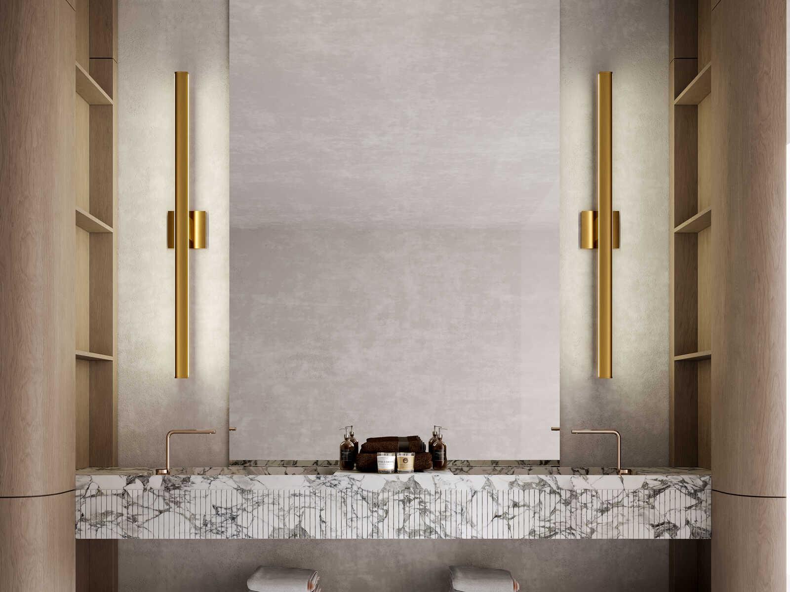 Kuzco Lighting Vera Brushed Gold Vanity Light